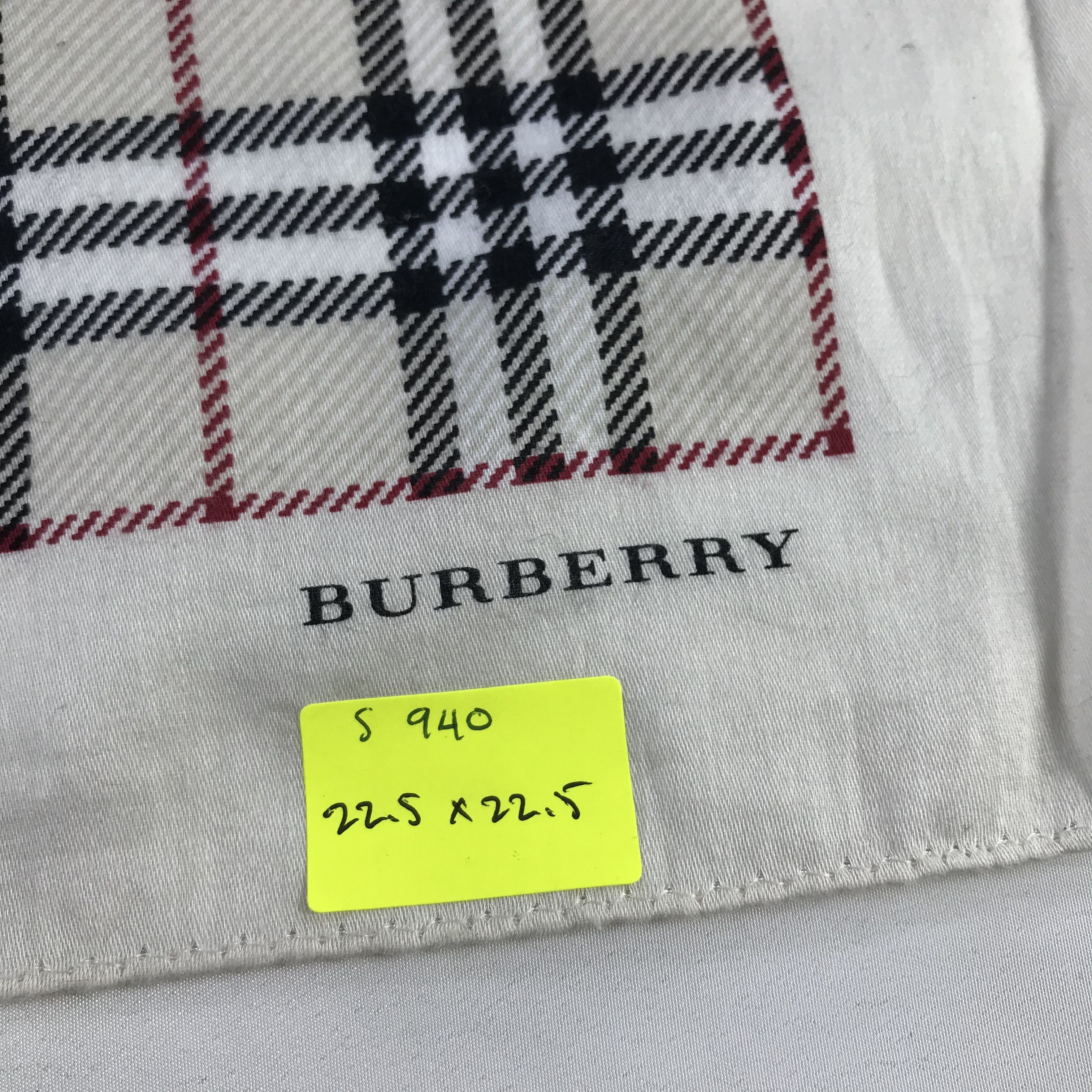 Burberry × Vintage Burberry Bandana / Handkerchief / Neckerchief - S940 Size ONE SIZE - 5 Thumbnail
