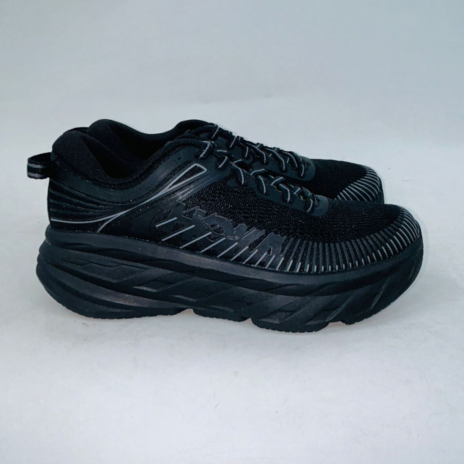 Hoka WOMENS HOKA ONE ONE BONDI 7 BLACK RUNNING SHOE SIZE 5.5B Size US 5.5 / IT 35.5 - 1 Thumbnail