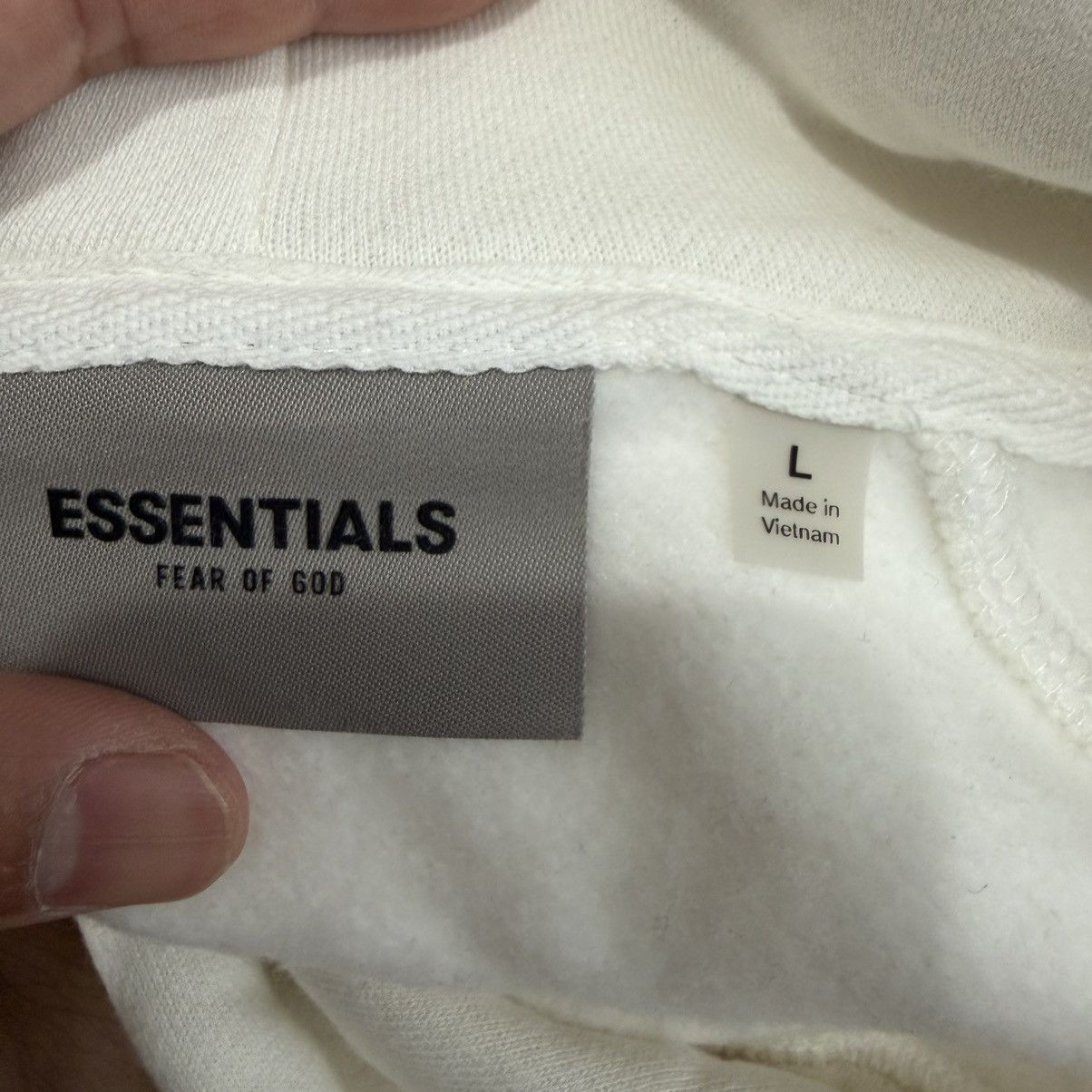 Essentials FEAR OF GOD ESSENTIAL WHITE HOODIE Size US L / EU 52-54 / 3 - 5 Thumbnail
