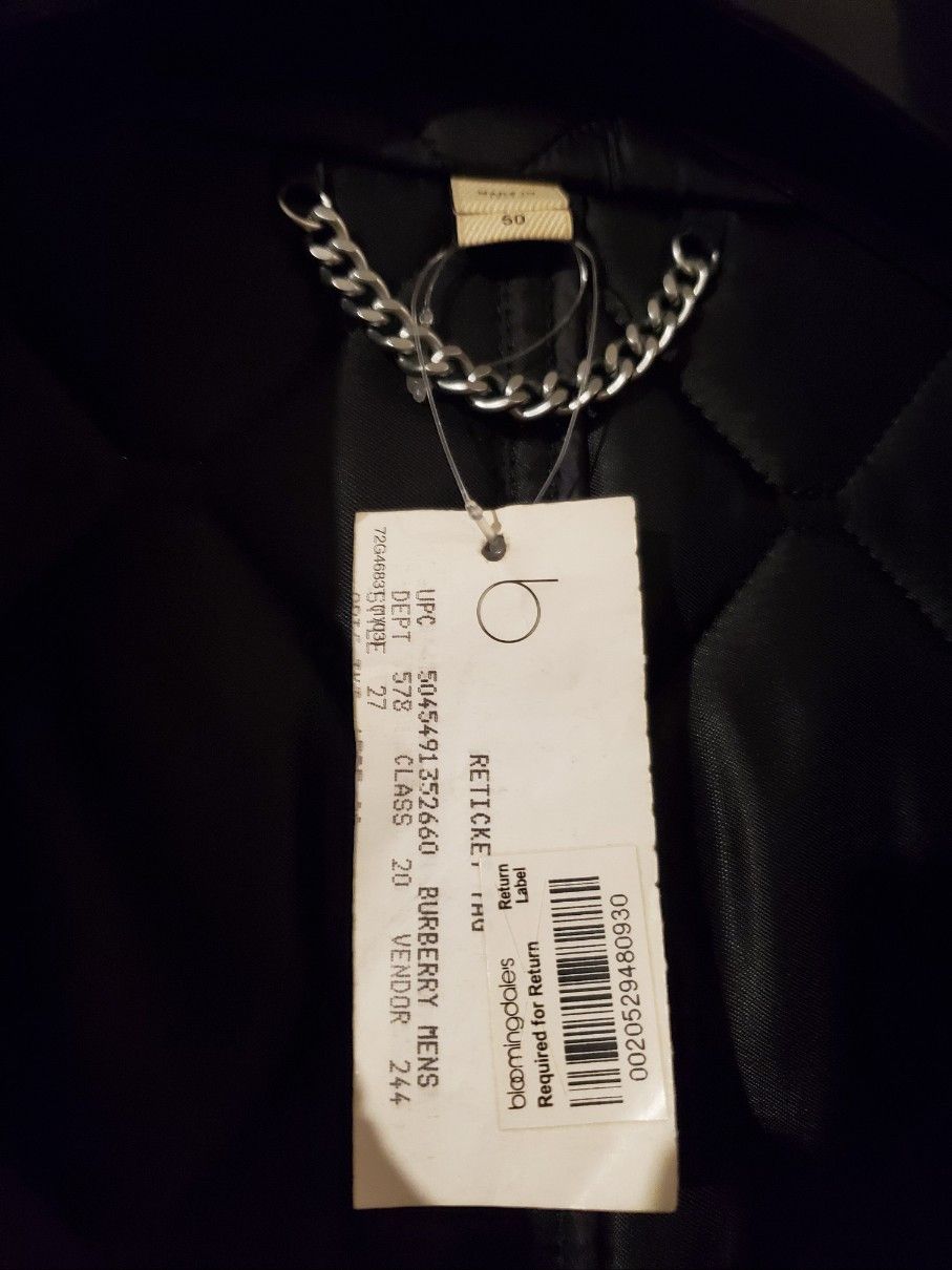 Burberry Burberry London Leather-trimmed Quilted Jacket Sz. 50 Size US M / EU 48-50 / 2 - 3 Thumbnail