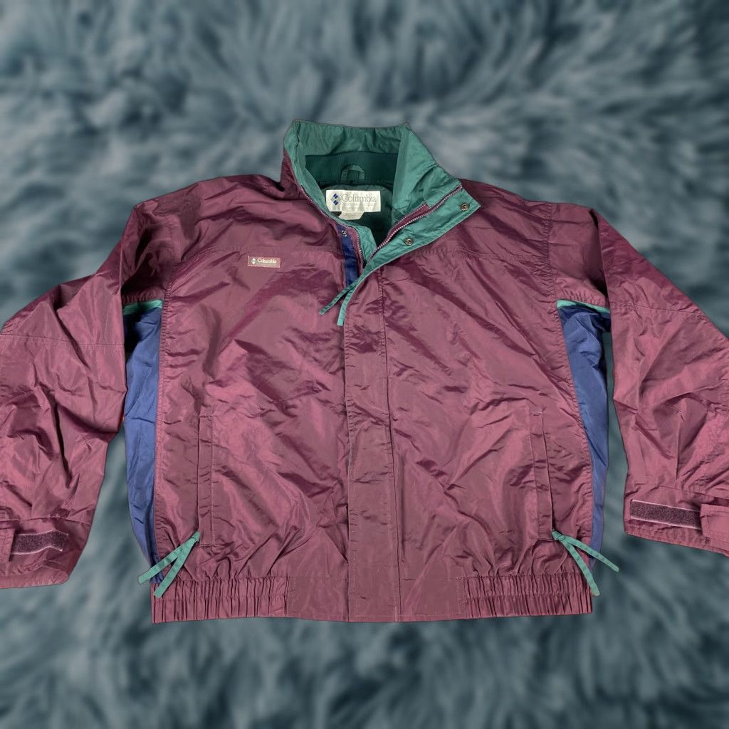 Vintage VINTAGE Columbia Sportswear Bomber Jacket Windbreaker XL Purple Mens Size US XL / EU 56 / 4 - 1 Thumbnail