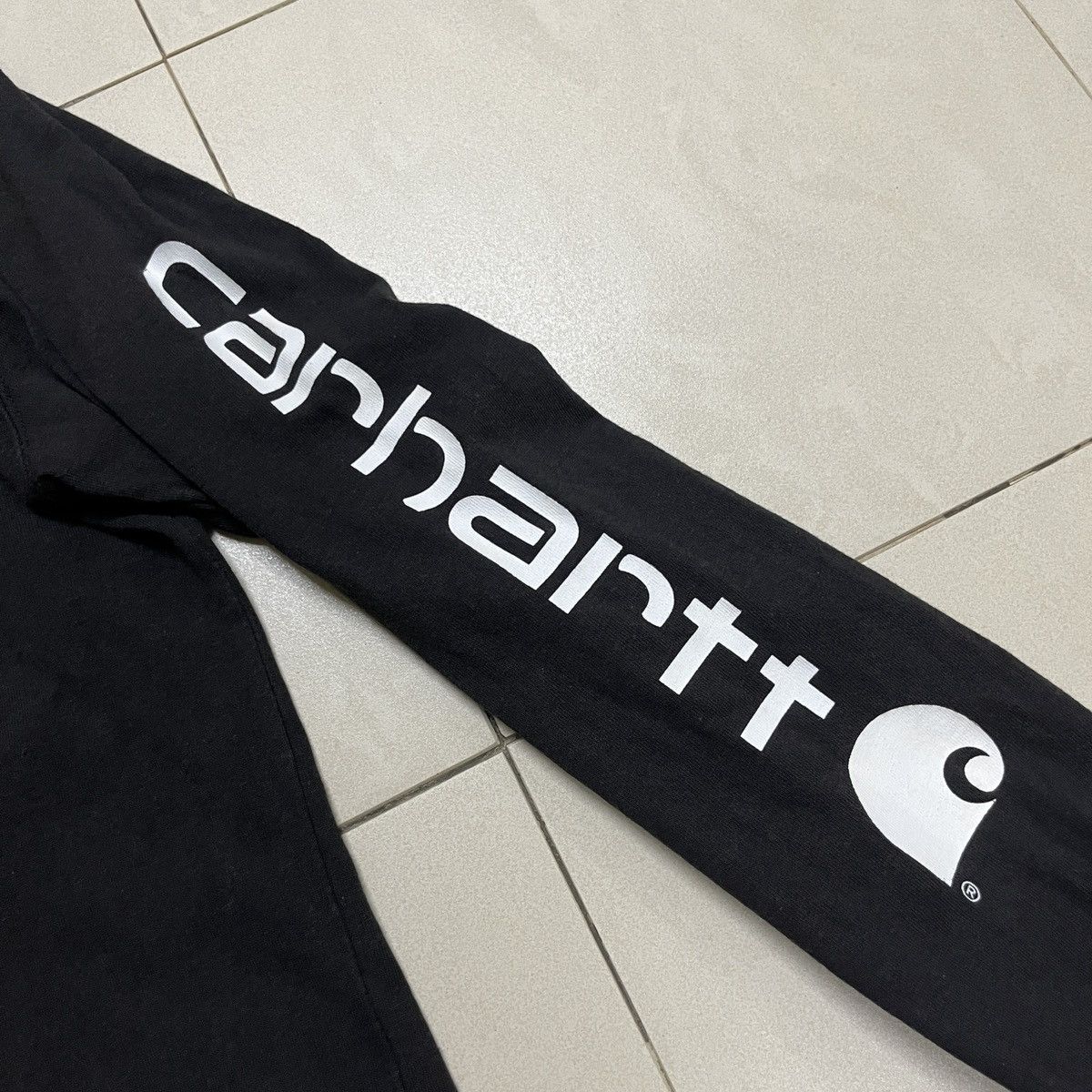 Carhartt × Carhartt Wip Carhartt Logo Longsleeve T Shirt Size US S / EU 44-46 / 1 - 3 Thumbnail