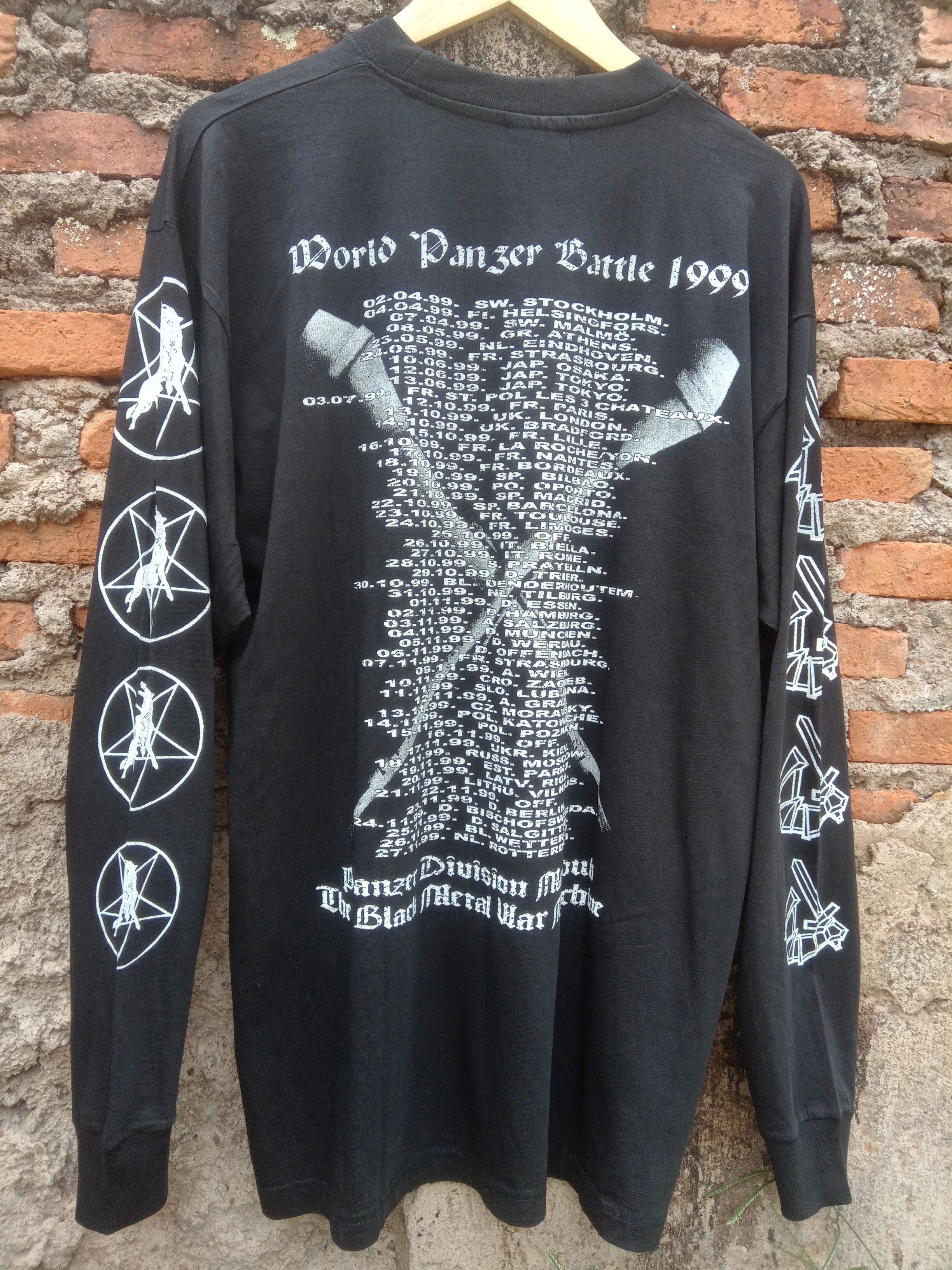 Band Tees × Vintage Vintage OG MARDUK World Panzer Battle 1999 tour LS RARE Size US XL / EU 56 / 4 - 3 Thumbnail