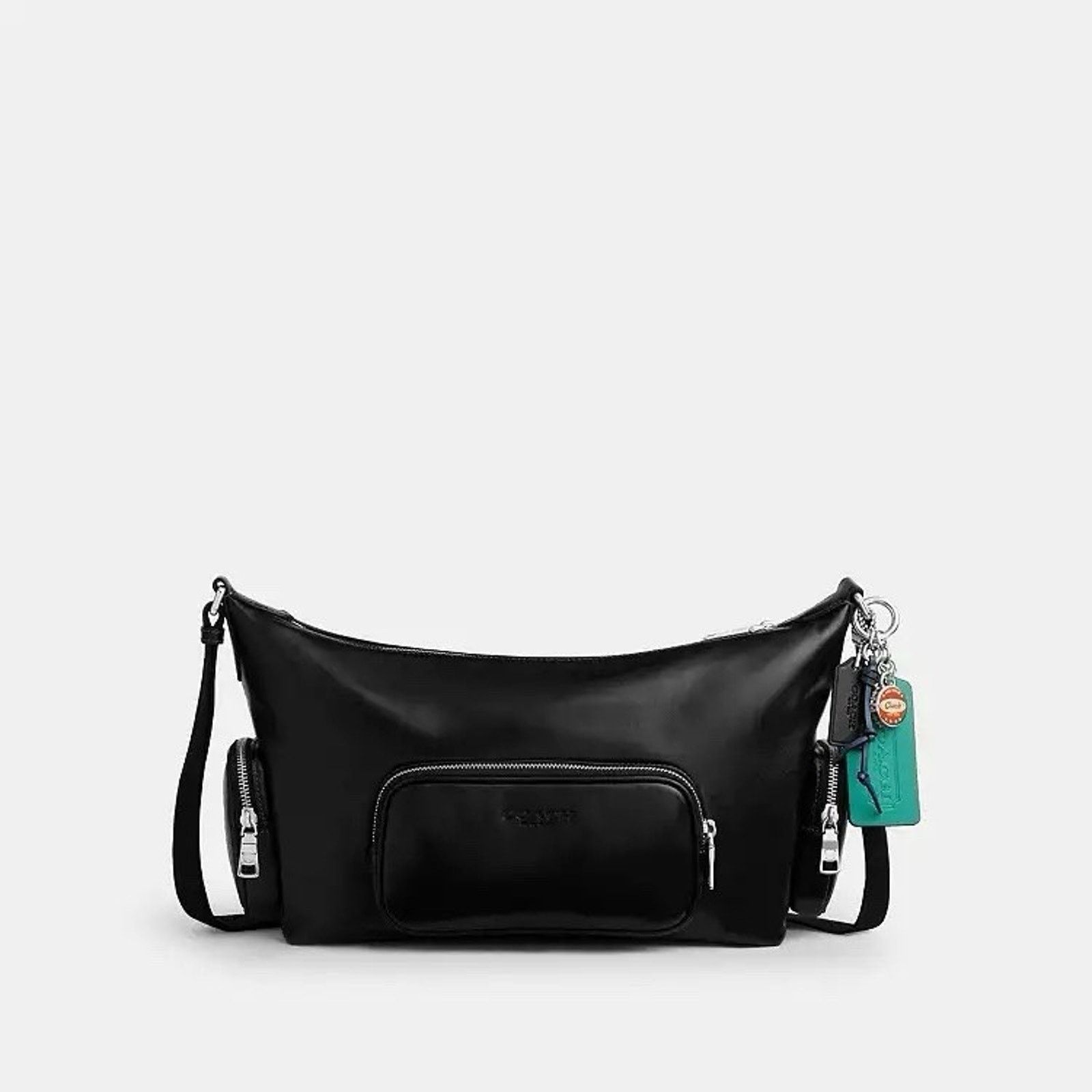 Coach NWT Coach Finn Crossbody Bag Pockets And Charms CDY58 Black Size ONE SIZE - 8 Thumbnail