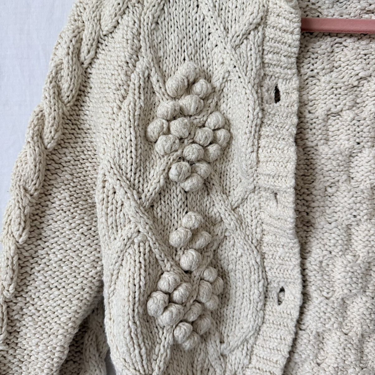 Other Les Coyotes de Paris Cable Knit Crop Cardigan 34 XS/S Size XS / US 0-2 / IT 36-38 - 16 Thumbnail