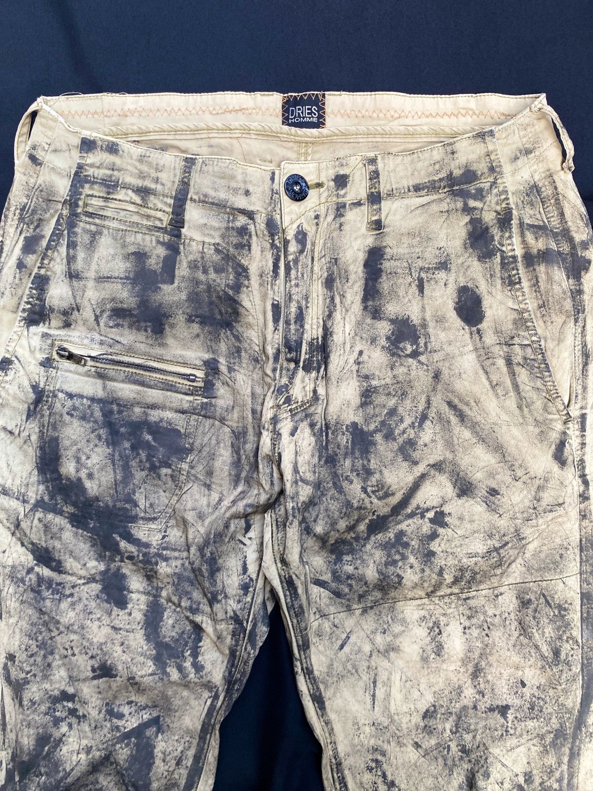Dries Van Noten × If Six Was Nine × Walter Van Beirendonck Dries Homme Trompe l’oeil Painted Abstract Gallery dept styl Size US 31 - 3 Thumbnail