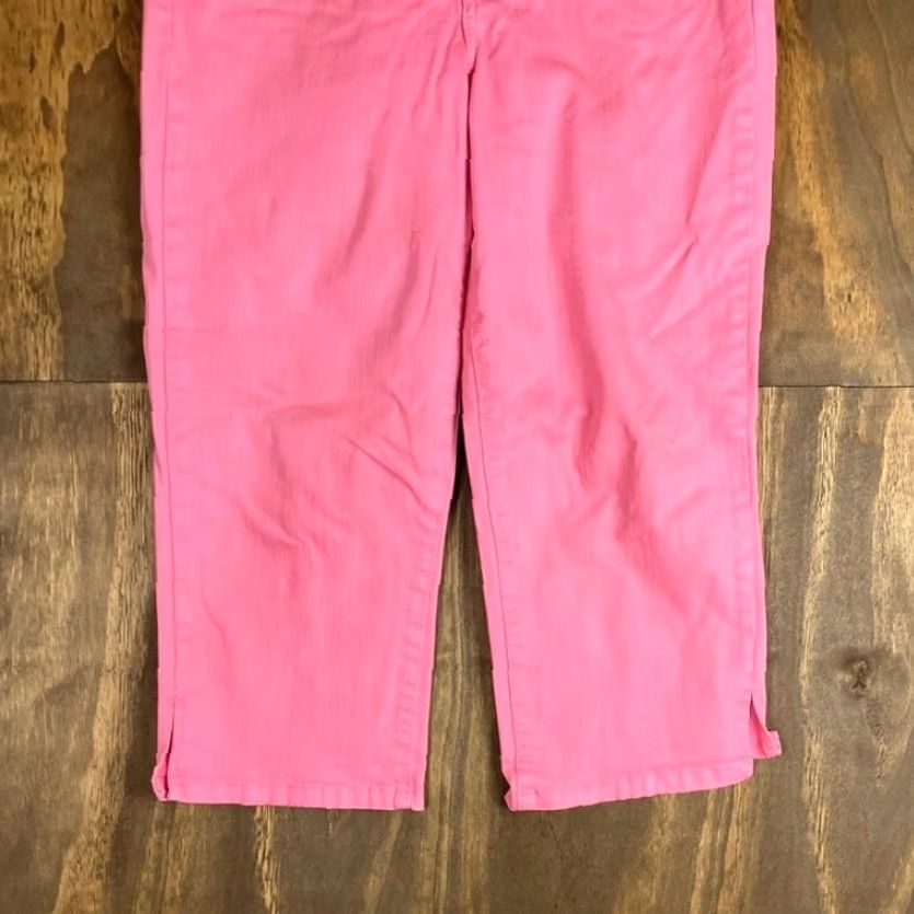 NYDJ NYDJ Jeans Pink Mid Rise Crop Lift and Tuck Technology Stretch 8 Womens Shirt (inferred) Size 30" / US 8 / IT 44 - 3 Thumbnail