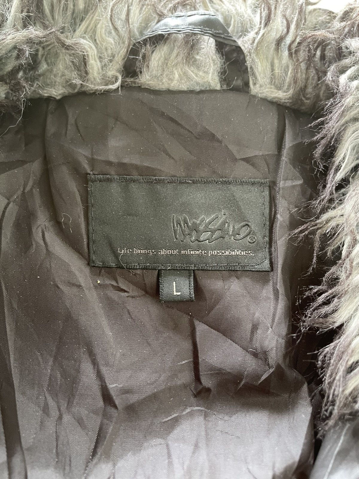 If Six Was Nine Japanese Mossimo Faux Fur Vkei Style Jacket Size US M / EU 48-50 / 2 - 7 Thumbnail