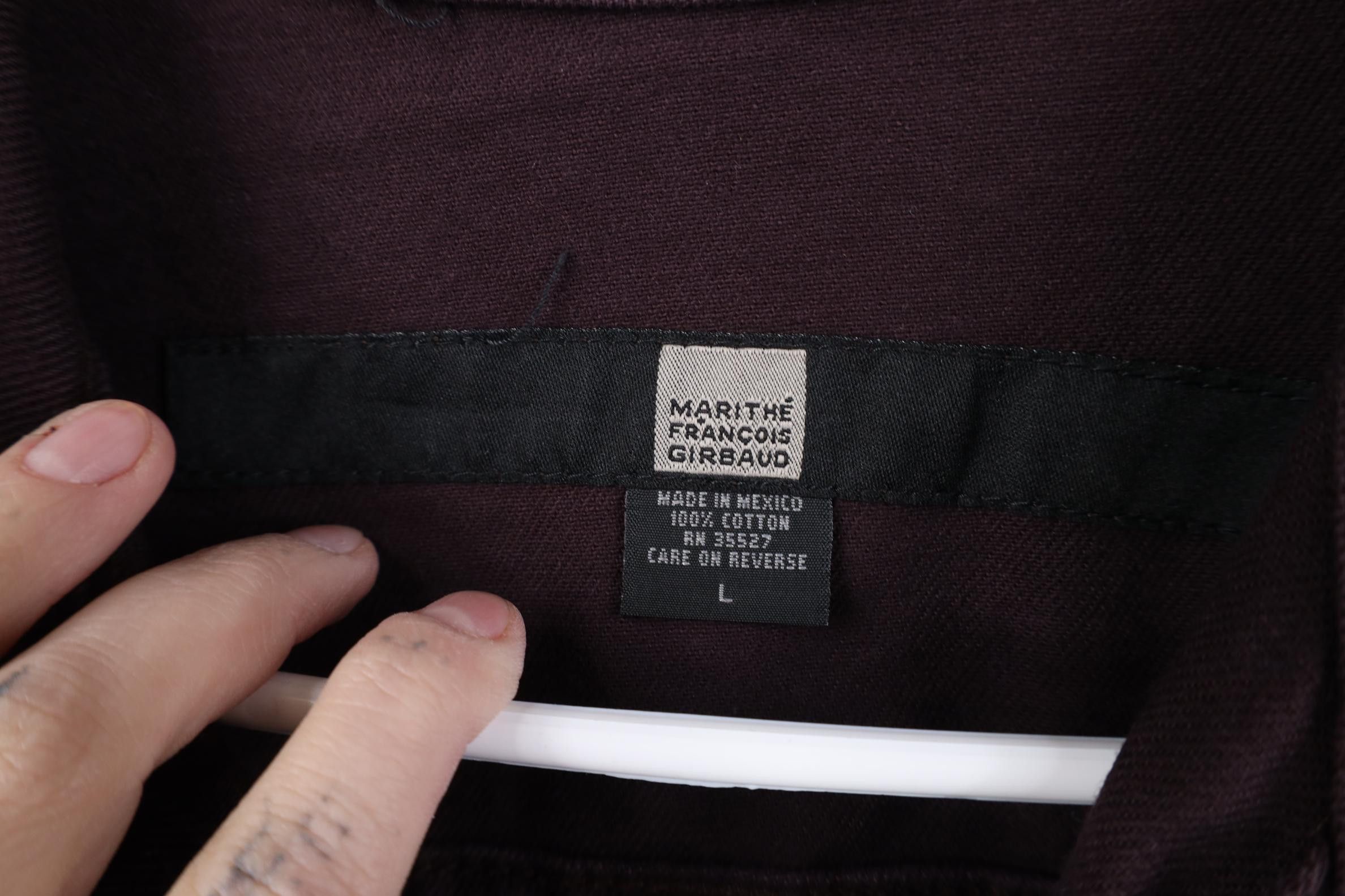 Marithe + Francois Girbaud Deadstock Vintage 90s Marithe Francois Girbaud Jacket Raisin Size US L / EU 52-54 / 3 - 9 Thumbnail