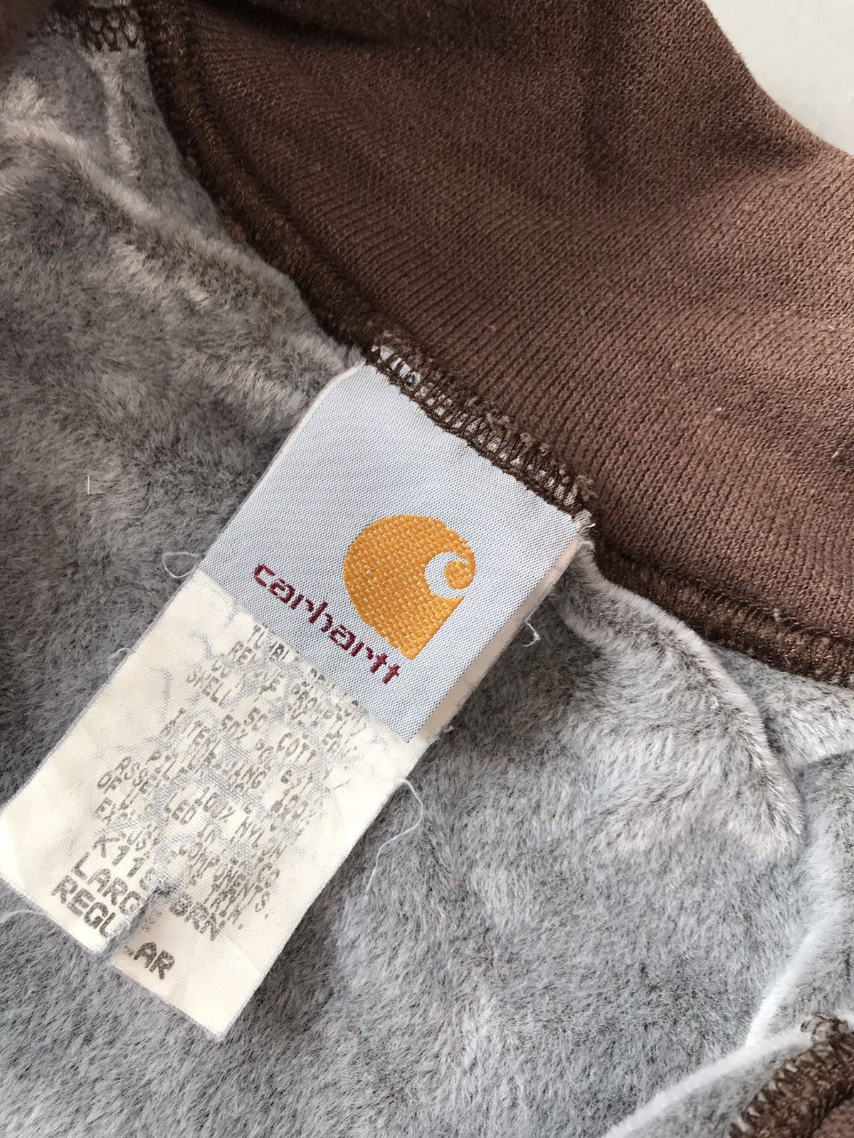 Carhartt × Vintage Vintage Carhartt K115 BRN zipper sweatshirt Size US L / EU 52-54 / 3 - 6 Thumbnail