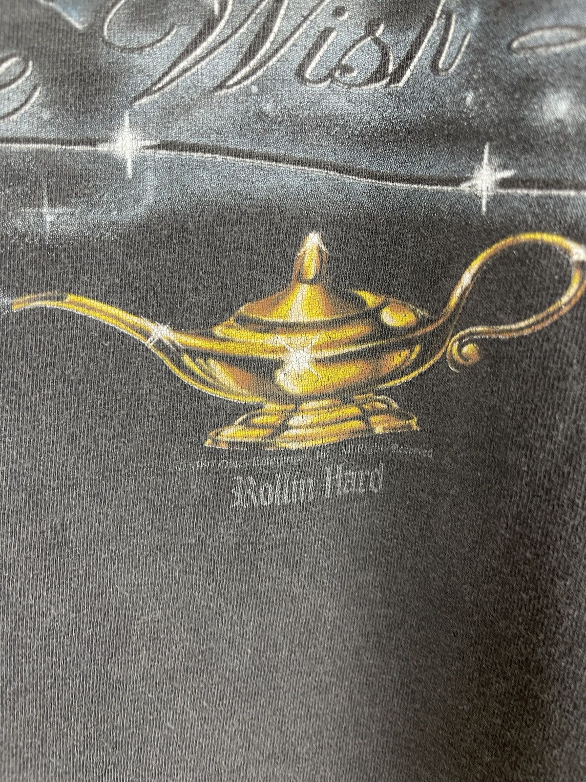 Band Tees × Vintage Tultex vintage 90s Rollin Hard One wish left band tee shirt Size US L / EU 52-54 / 3 - 9 Thumbnail