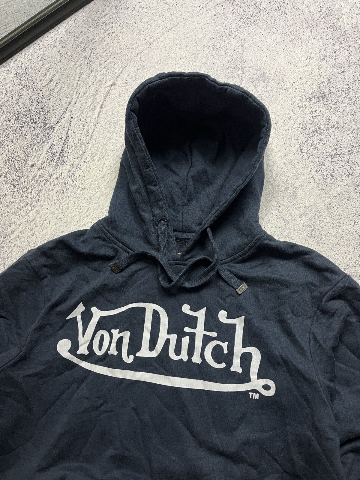 Vintage × Von Dutch Vintage Y2K Von Dutch Faded Hoodie Rap USA Big Print Size US L / EU 52-54 / 3 - 5 Thumbnail