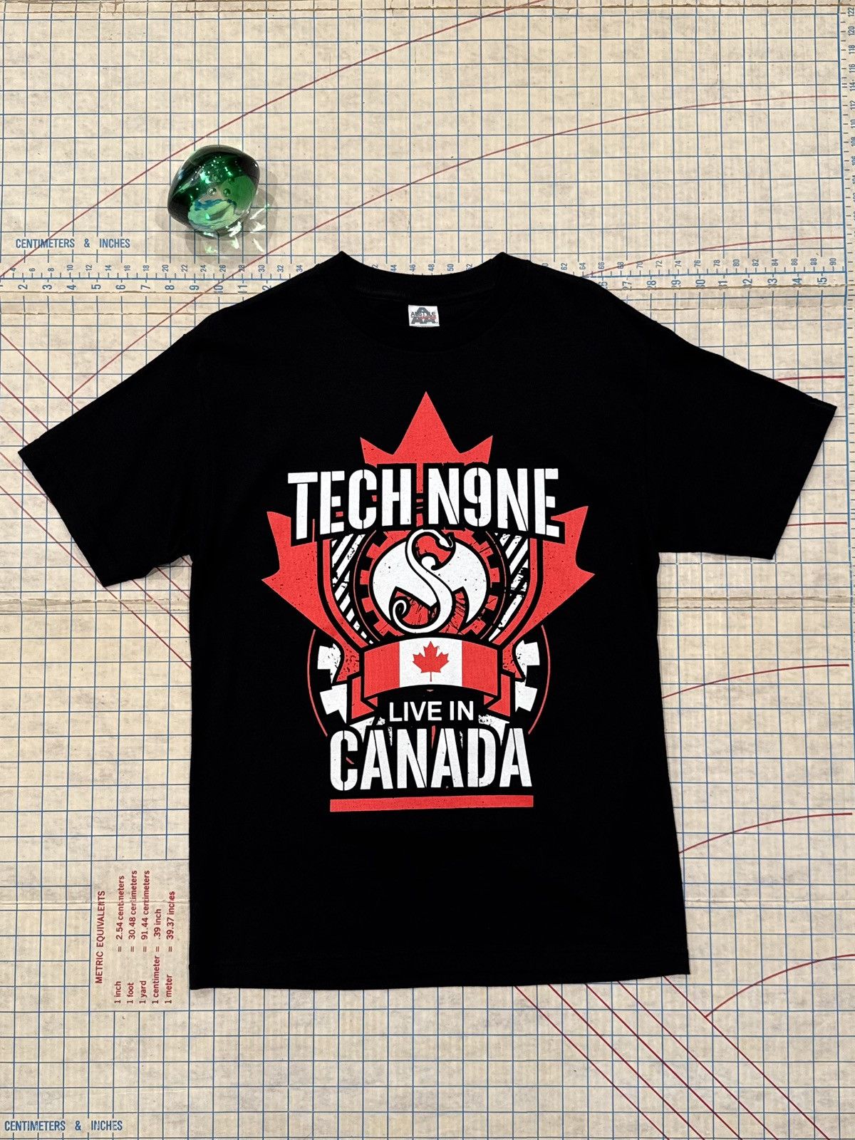 Rap Tees Tech N9ne Live in Canada Tech Nine Tour Tee Black Medium Size US M / EU 48-50 / 2 - 1 Thumbnail