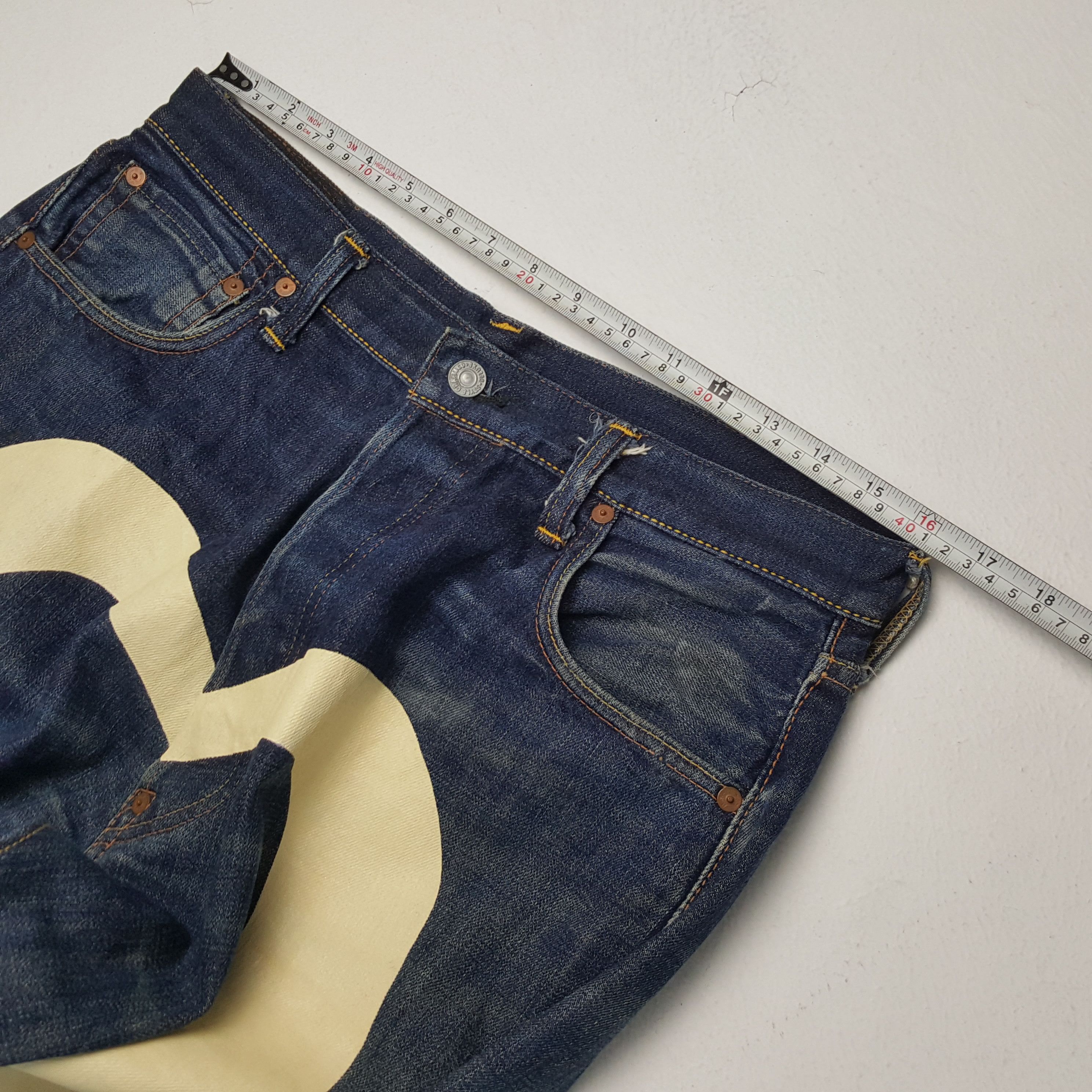 Evisu × Japanese Brand × Vintage Vintage EVISU Japanese Brand Daicock Custom Style Jeans Size US 32 / EU 48 - 7 Thumbnail
