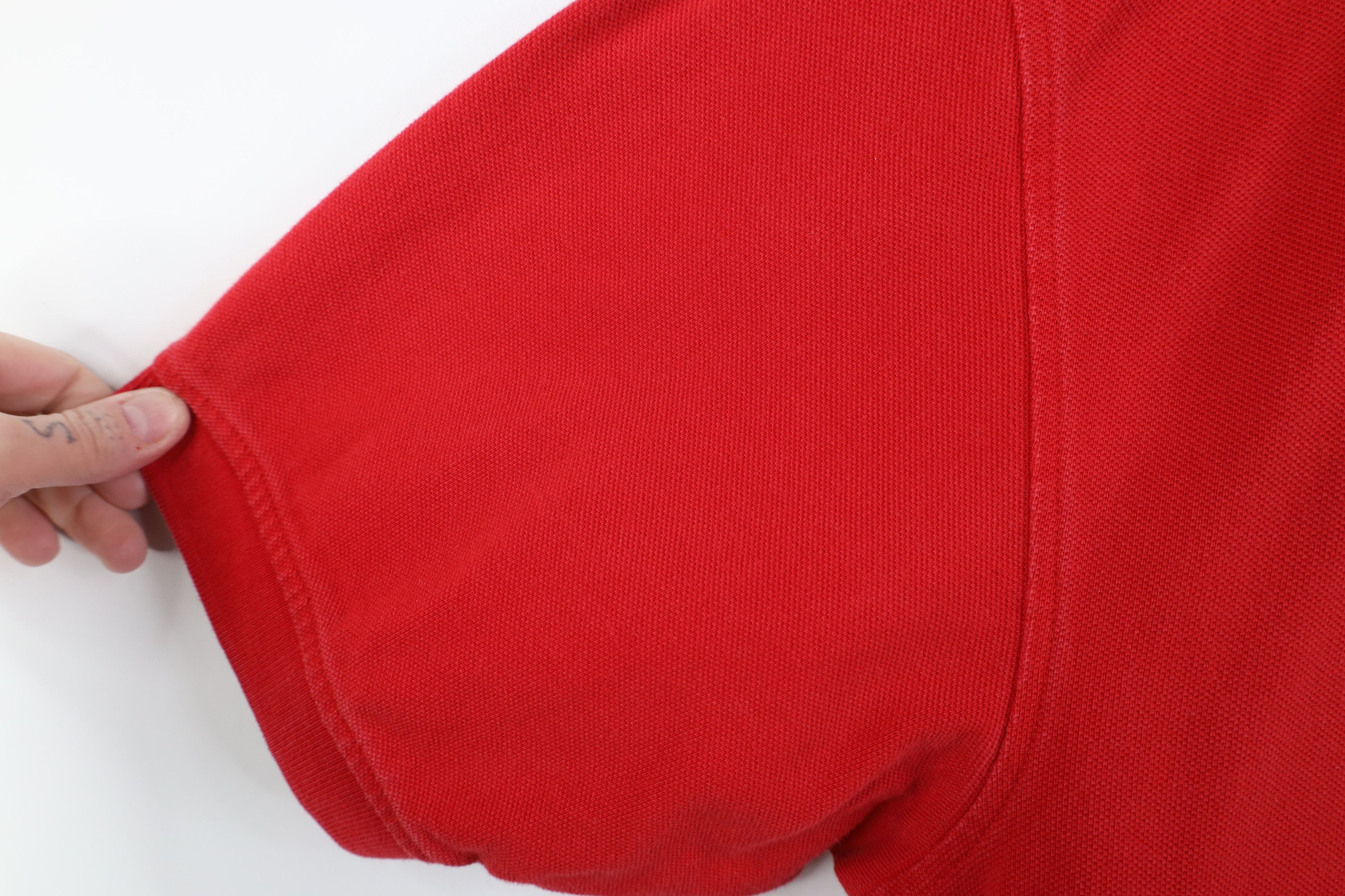 Tommy Hilfiger Vintage 90s Tommy Hilfiger Pique Cotton Knit Golf Polo Red Size US XL / EU 56 / 4 - 9 Thumbnail