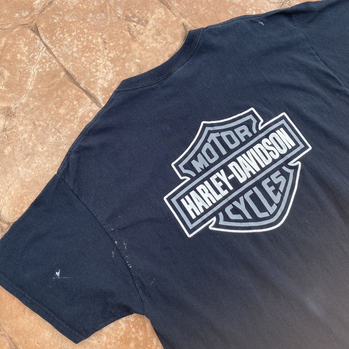 Harley Davidson Thrashed Faded Vintage Harley Davison ERD GRUNGE FLAME TEE Size US XL / EU 56 / 4 - 5 Thumbnail