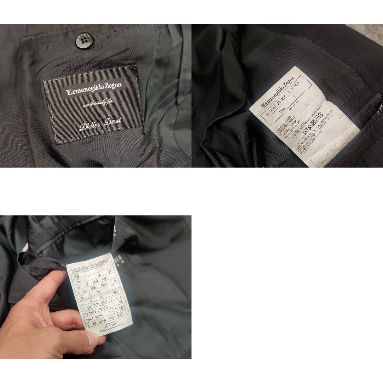 Ermenegildo Zegna Ermenegildo Zegna Mila blazer Dark Gray wool Jacket Size 50R - 10 Thumbnail