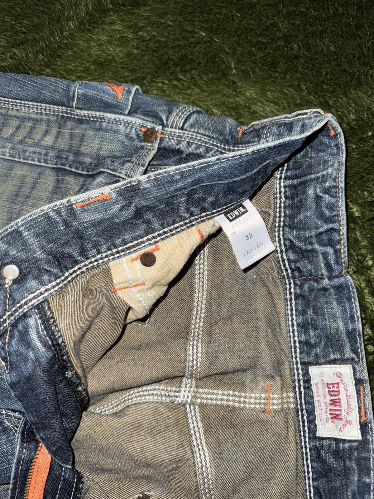 Edwin [32] EDWIN Japan Panel Detail Triple-Stitch Denim Pants Size US 32 / EU 48 - 4 Thumbnail
