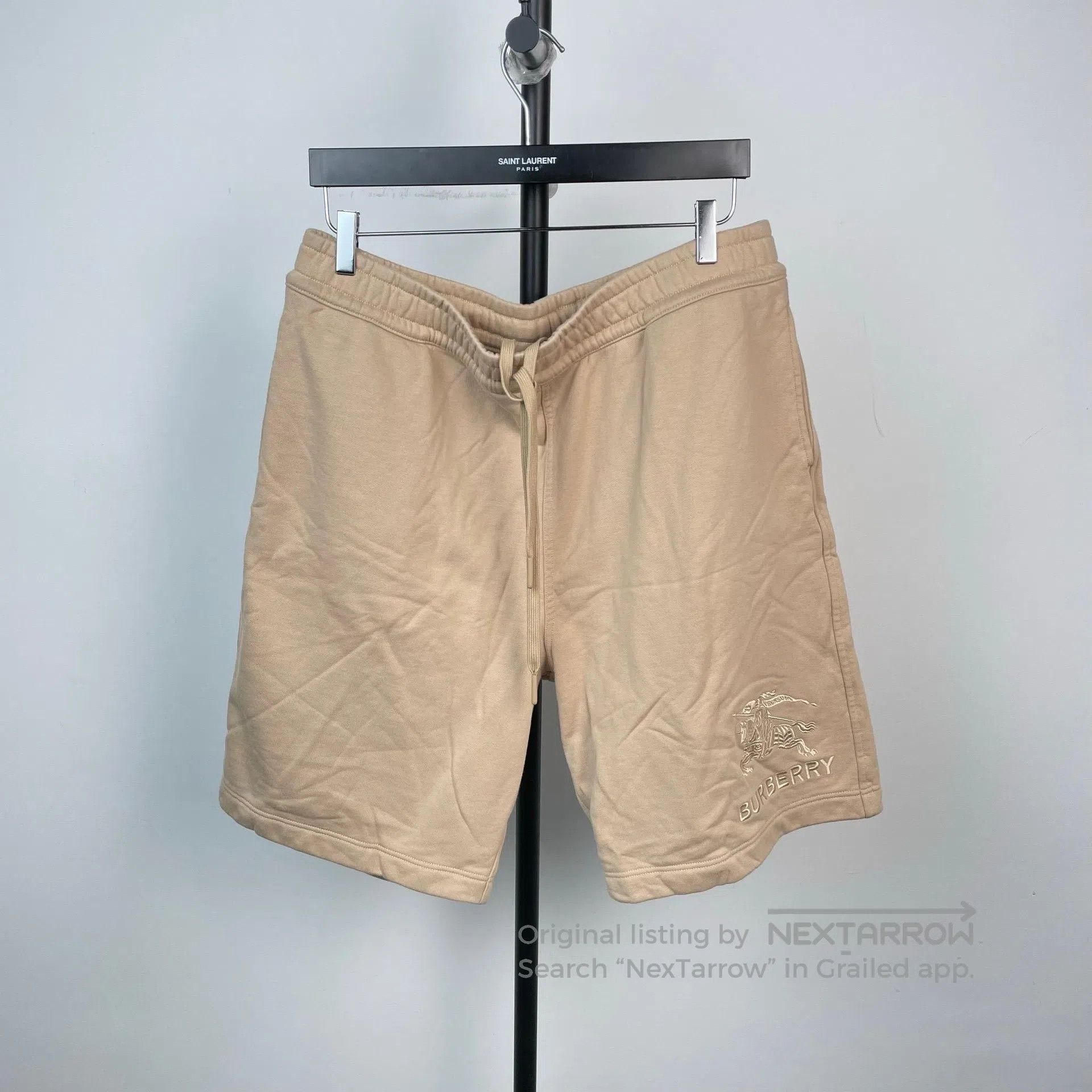 Burberry Burberry size XL Khaki Embroidered Letter Logo Warhorse Lo Size US 27 - 1 Thumbnail