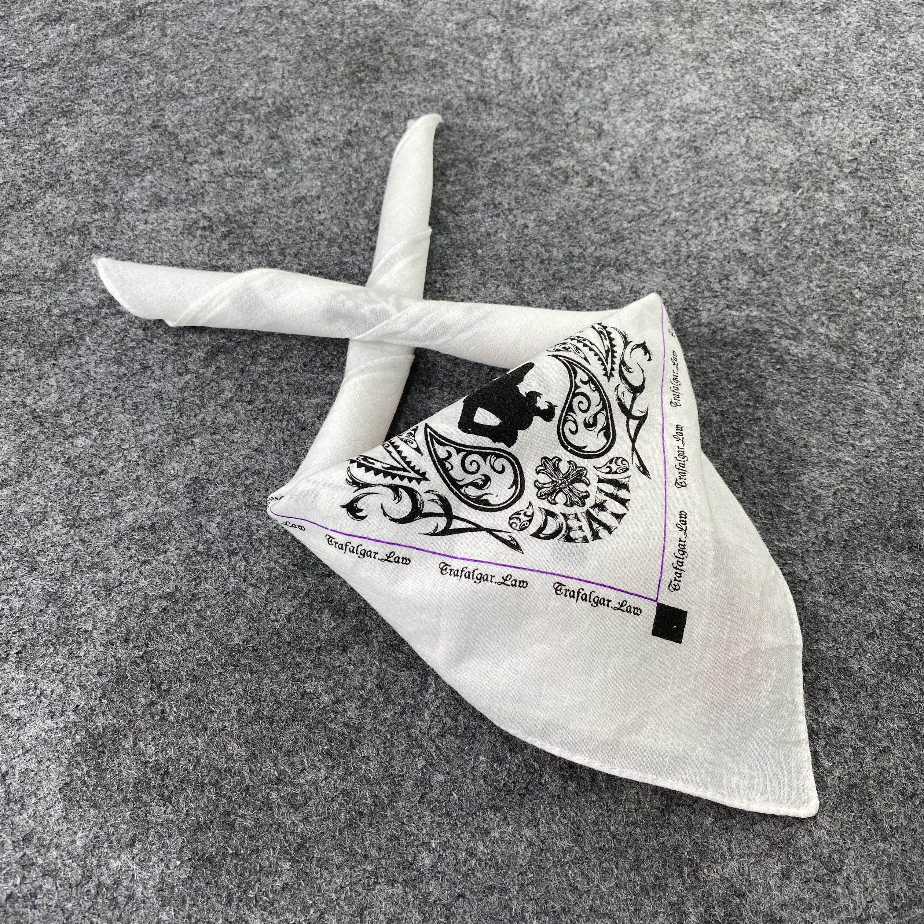 Anime × One Piece × Vintage One Piece Handkerchief / Bandana / Neckerchief-B832 Size ONE SIZE - 1 Thumbnail