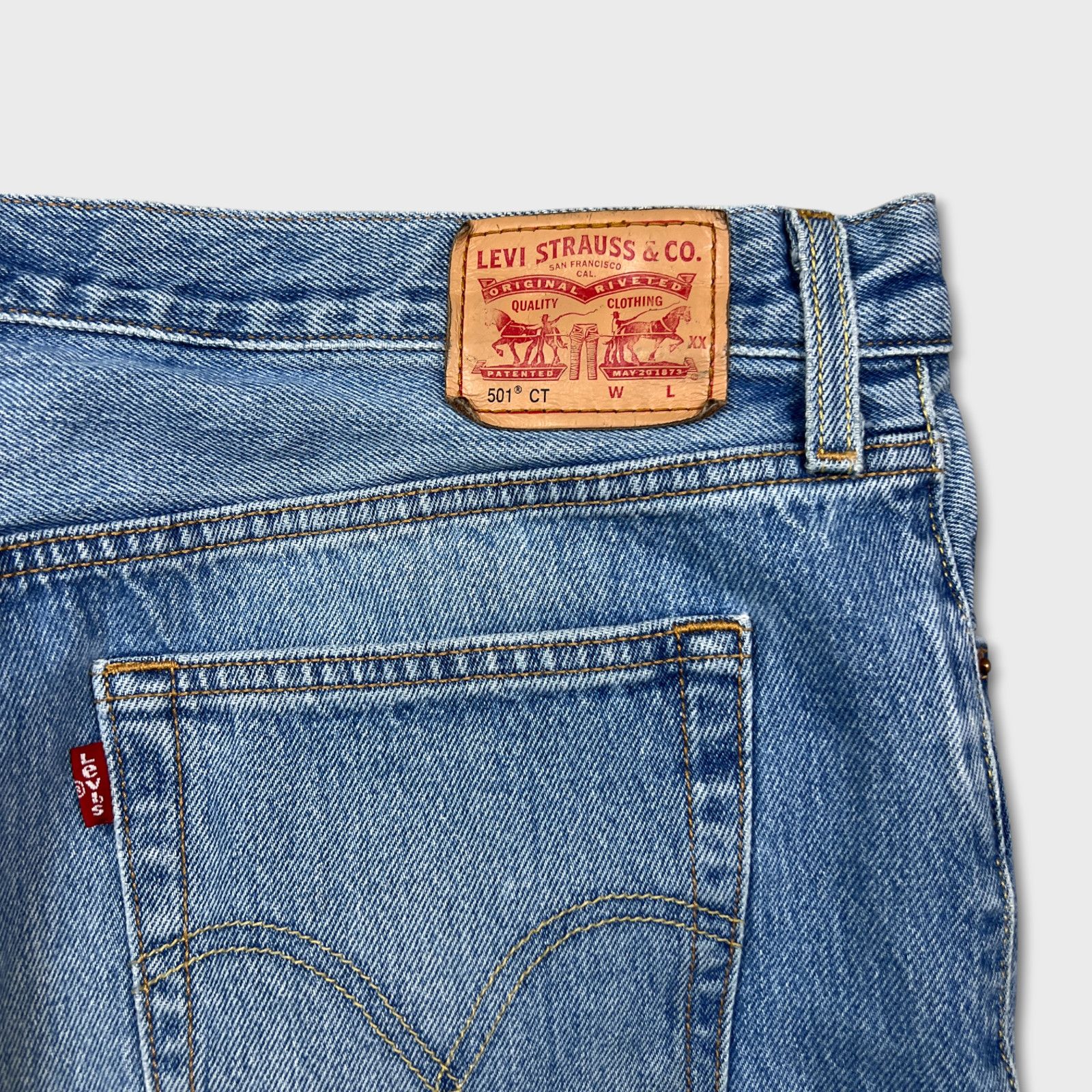 Levi's × Vintage Levi's 501 CT Jeans 36x28 Customized Taper Distressed Denim Size US 36 / EU 52 - 7 Thumbnail