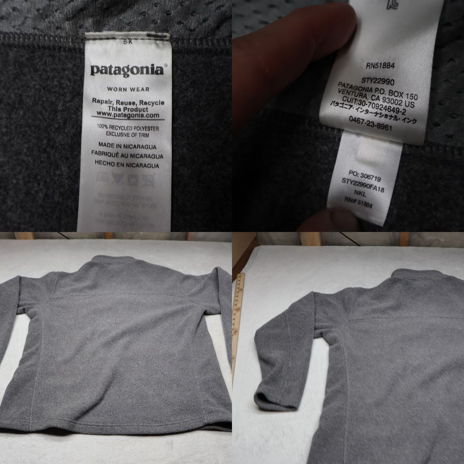 Patagonia Patagonia Jacket Mens Large Gray Fleece Full Zip Synchilla Outdoor Logo Size US L / EU 52-54 / 3 - 8 Thumbnail