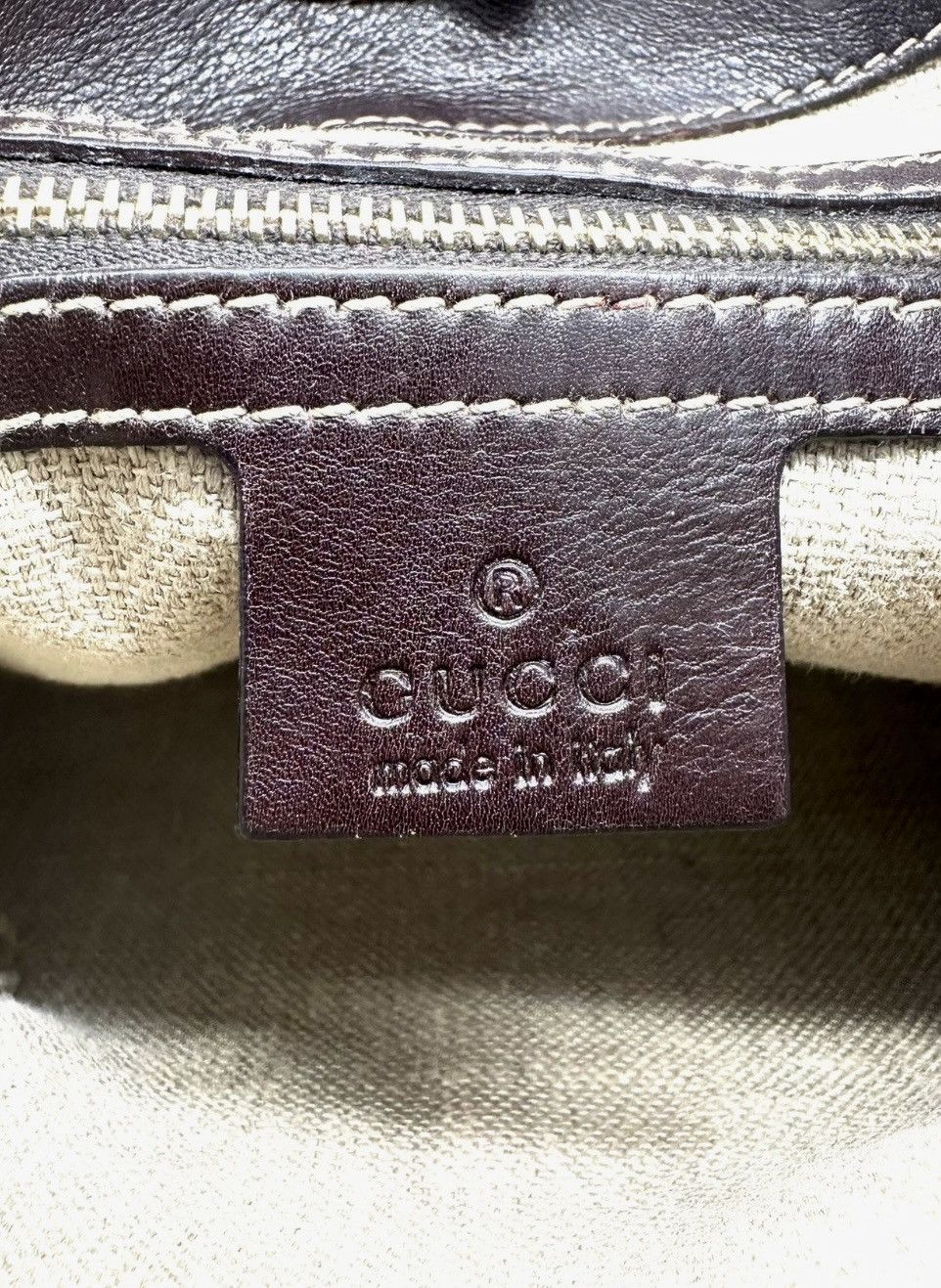 Gucci Vintage leather shoulder bag Gucci GG original luxury item Size ONE SIZE - 4 Thumbnail