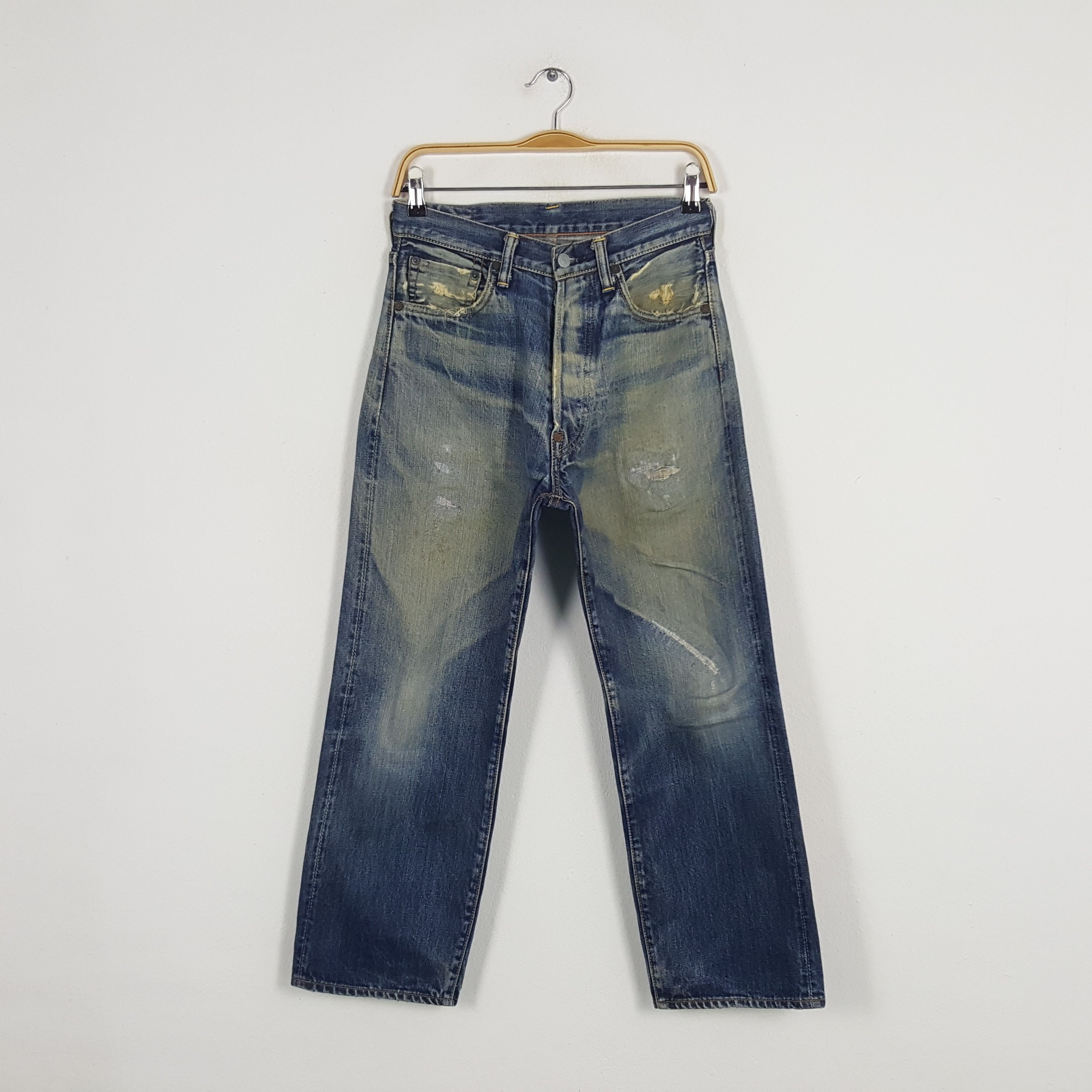 Evisu × Japanese Brand × Vintage Vintage Evisu Japanese Brand Daicock Custom Selvedge Jeans Size US 27 - 4 Thumbnail