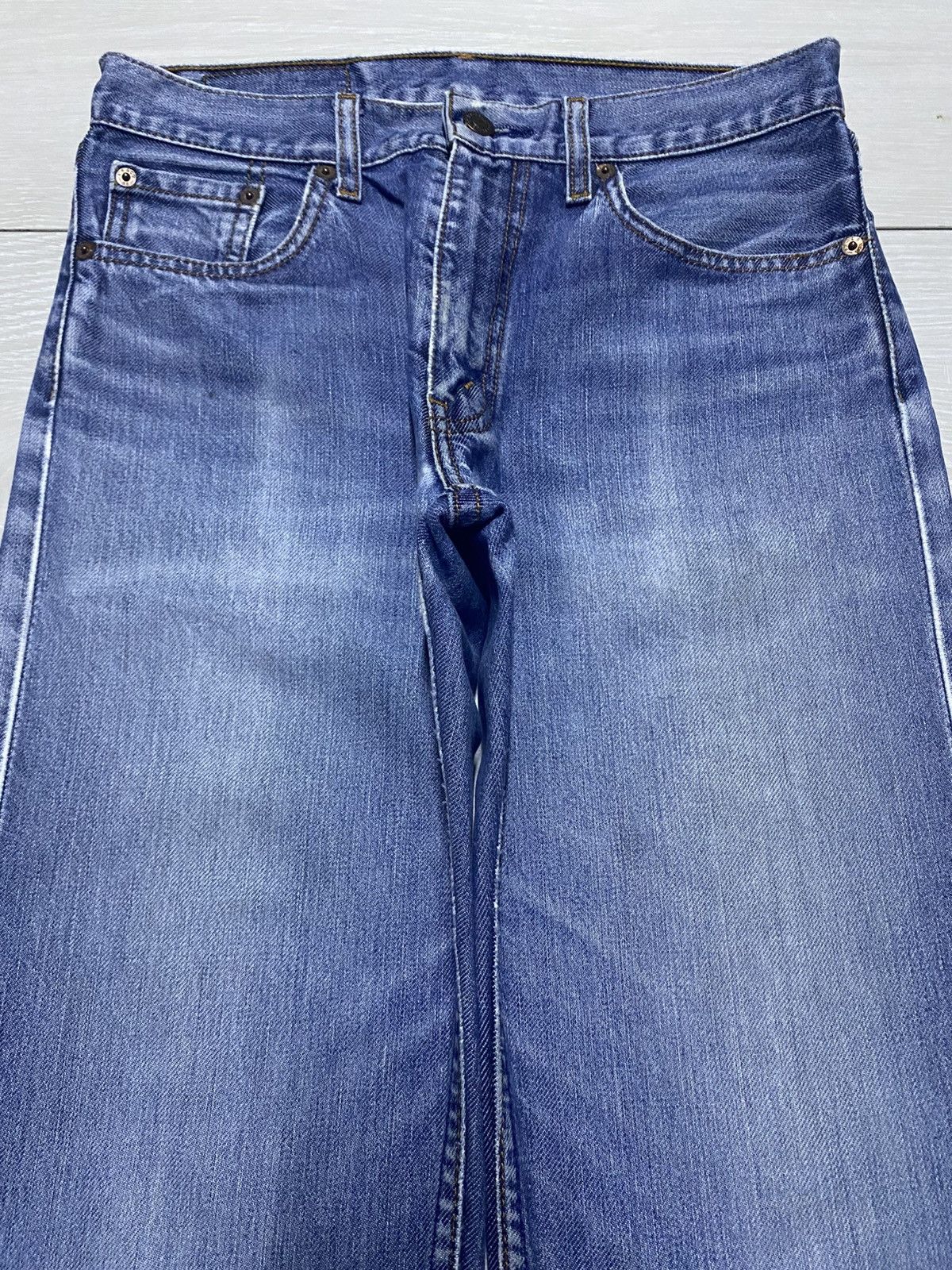 Levi's Vintage Levis 504 Blue Wash Loose Jeans Size US 28 / EU 44 - 3 Thumbnail