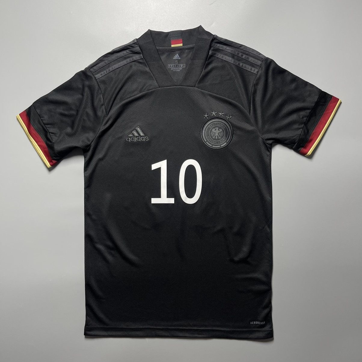 Adidas GERMANY ADIDAS 2020 EURO FOOTBALL AWAY JERSEY #10 GNABRY Size US S / EU 44-46 / 1 - 2 Thumbnail