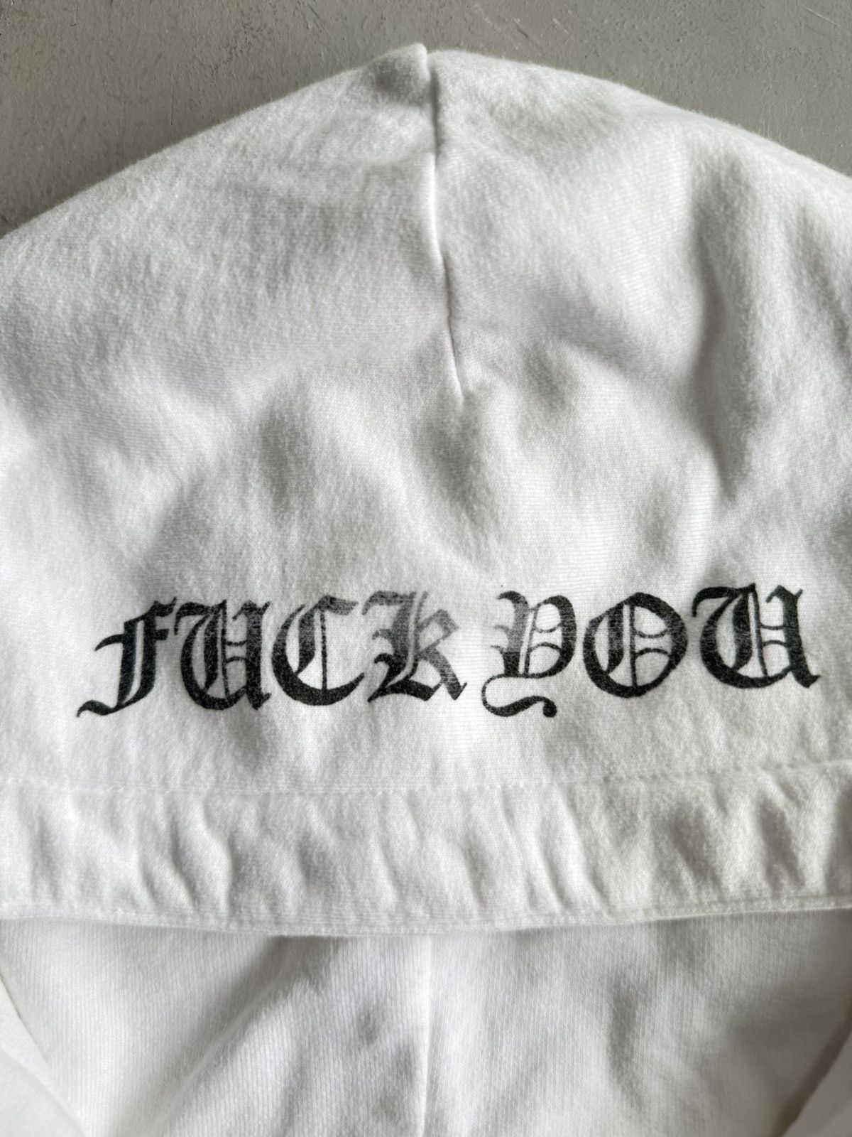 Chrome Hearts Rare 90s - Big Dagger FUCK YOU Zip Hoodie Size US S / EU 44-46 / 1 - 7 Thumbnail