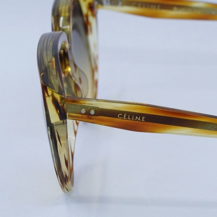 Celine Celine CL40048I 56B Women Sunglasses Havana Cat Eye Frame Size ONE SIZE - 7 Thumbnail