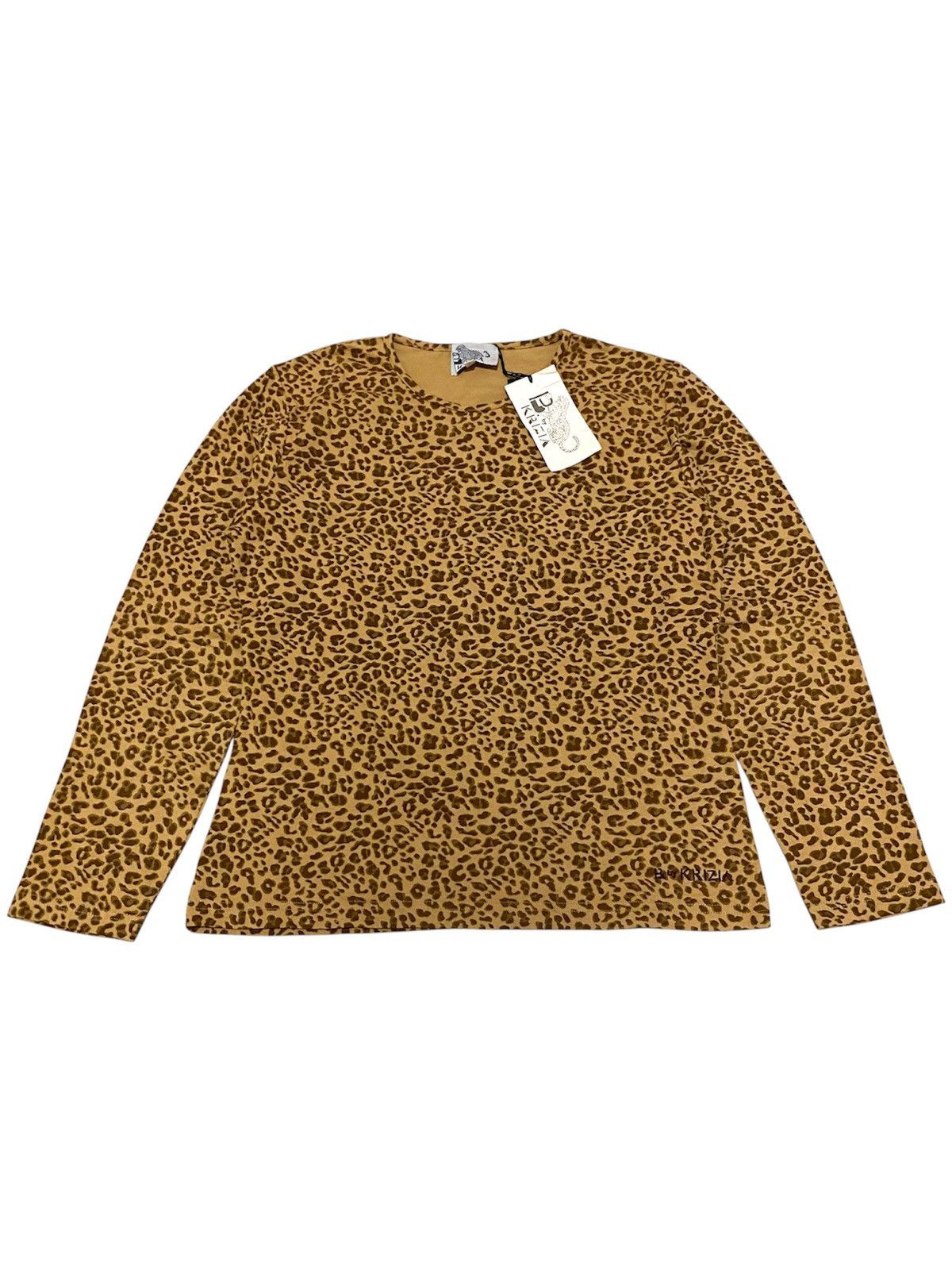 Krizia B by Krizia Leopard Printed Longsleeve Size L / US 10 / IT 46 - 1 Thumbnail