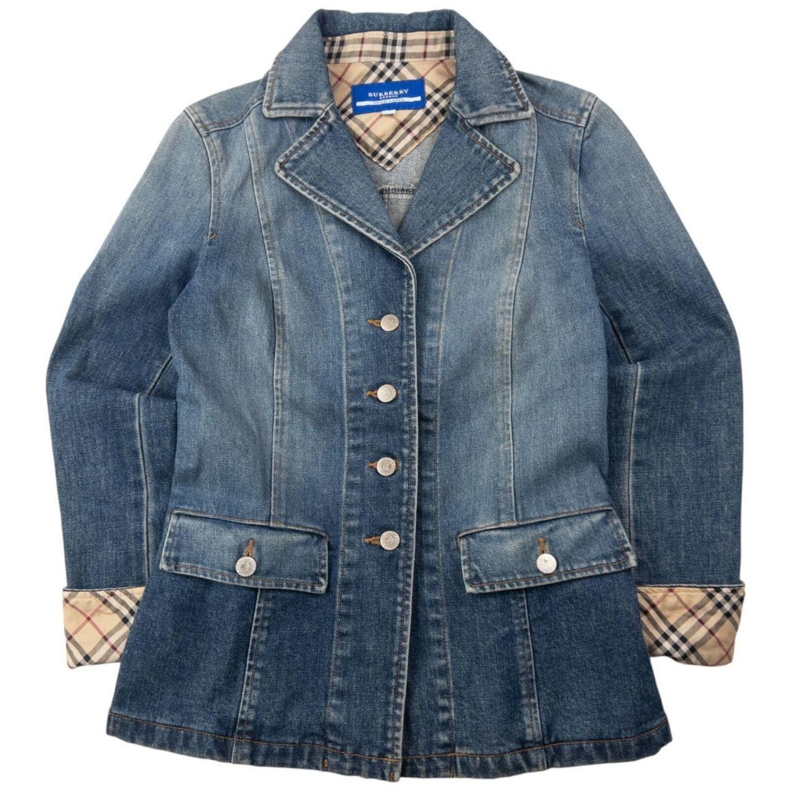 Burberry Vintage 2000s Burberry Blue Label Cuff Denim Jacket Size S Size S / US 4 / IT 40 - 1 Thumbnail