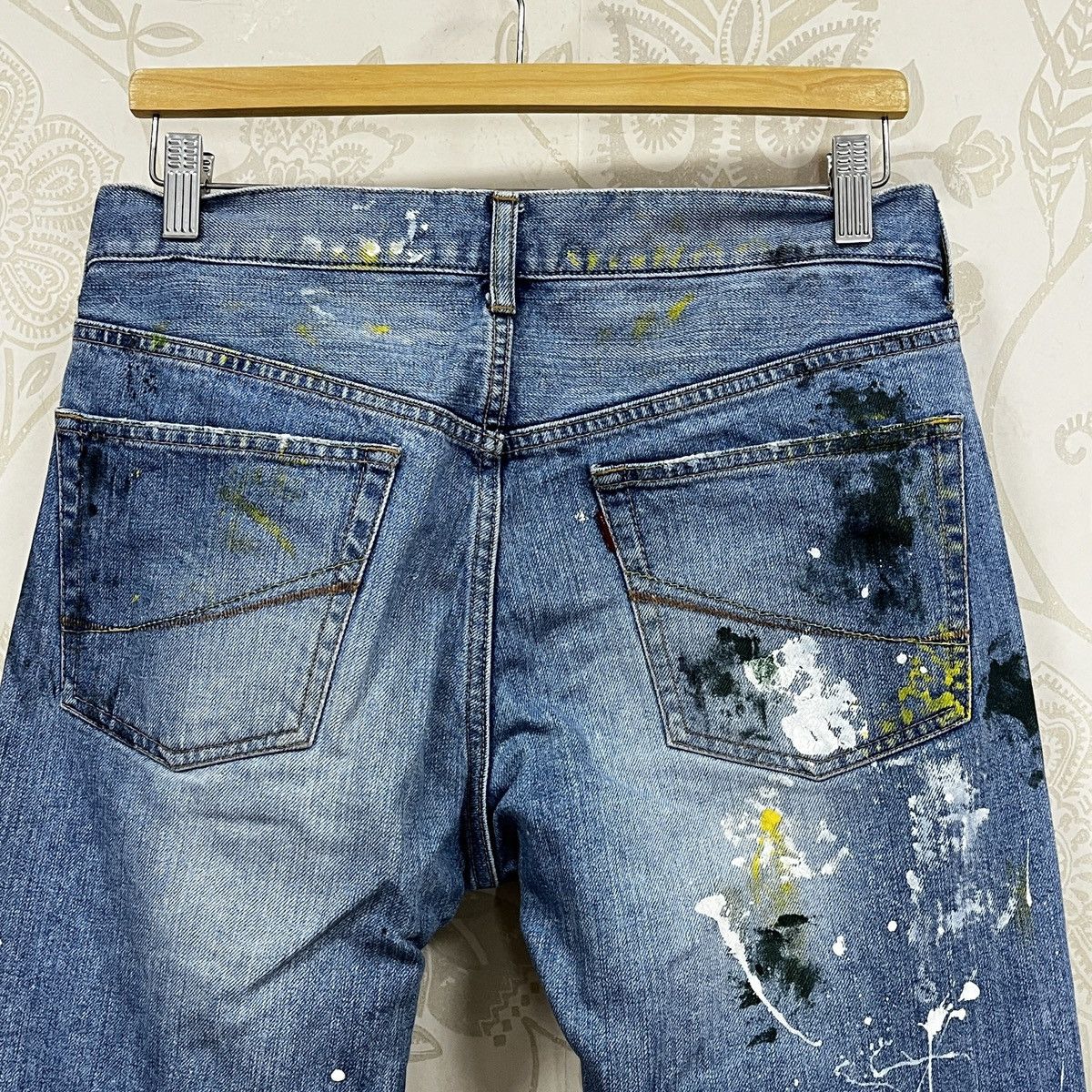 If Six Was Nine Painters Arts Soul Of Freedom Denim Japan Jeans Size US 30 / EU 46 - 21 Thumbnail