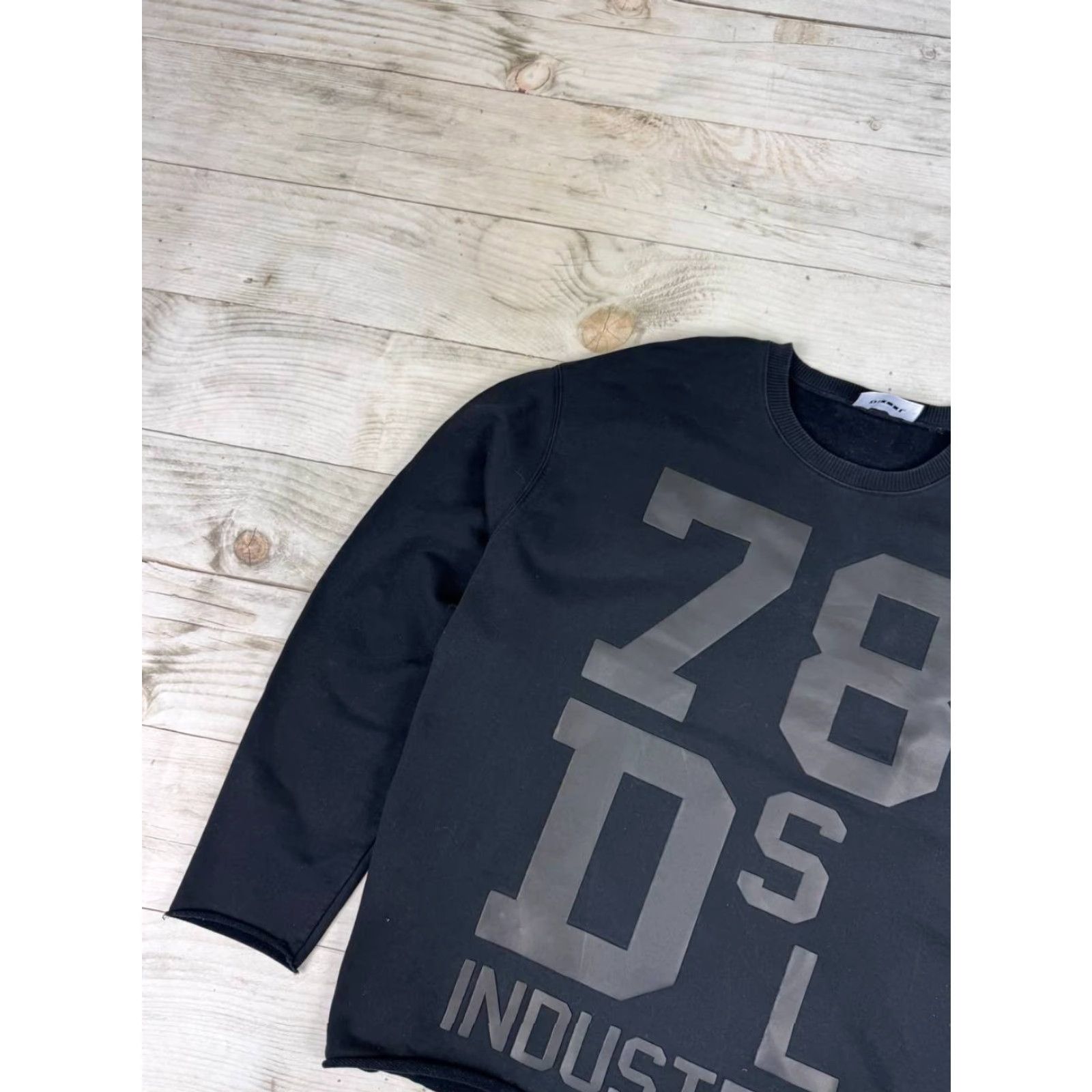 Diesel VINTAGE Diesel Sweatshirt Oversized Big Logo Y2K Men Size M Black Size US M / EU 48-50 / 2 - 5 Thumbnail