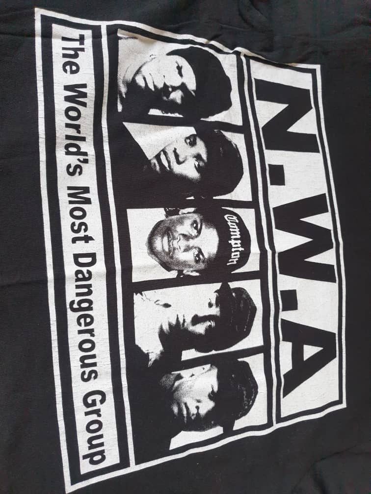 Japanese Brand Nwa Rappers black colour shirt Size US S / EU 44-46 / 1 - 10 Thumbnail