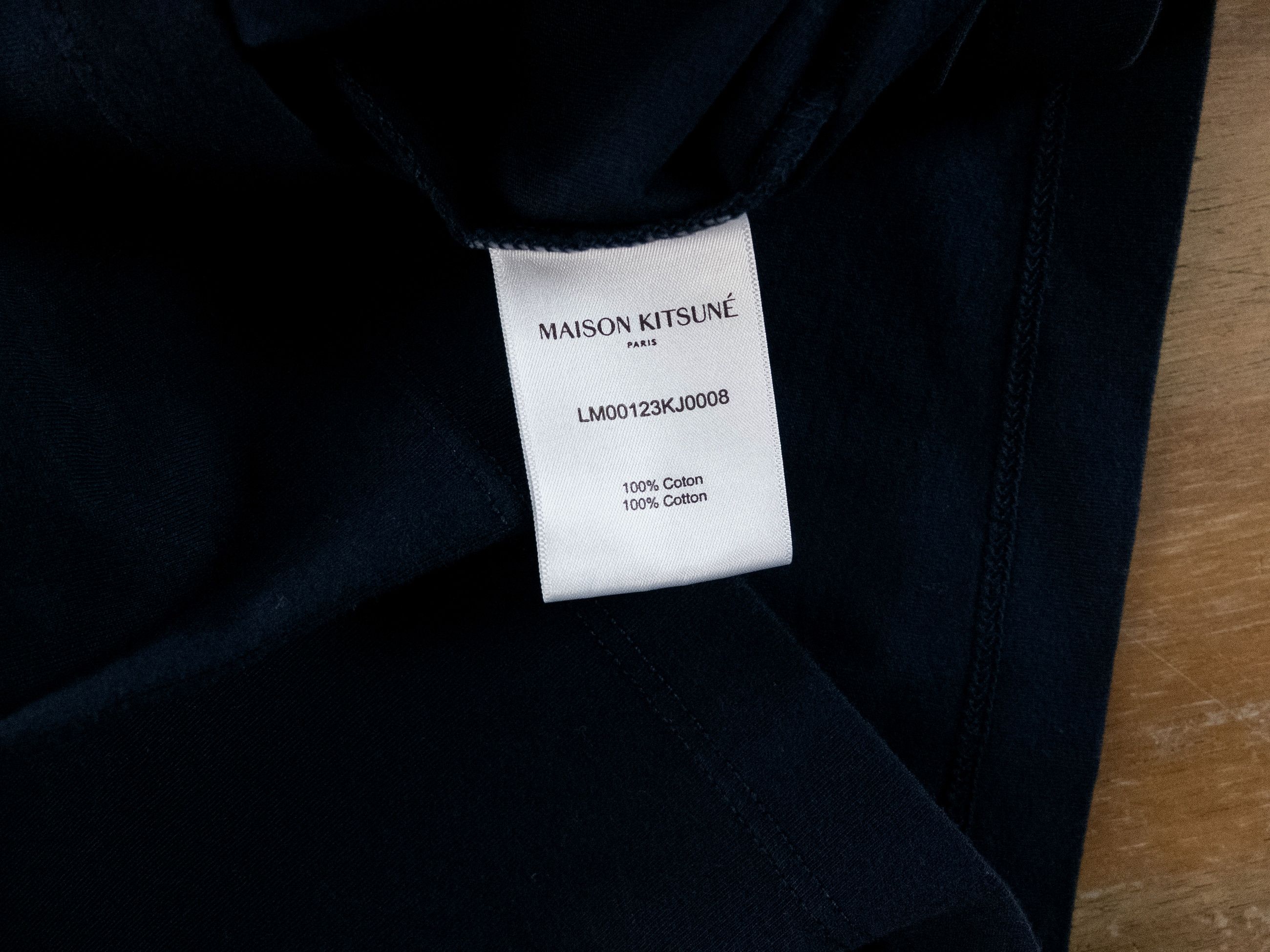 Maison Kitsune MAISON KITSUNE navy blue champion fox t-shirt Medium q Size US M / EU 48-50 / 2 - 7 Thumbnail