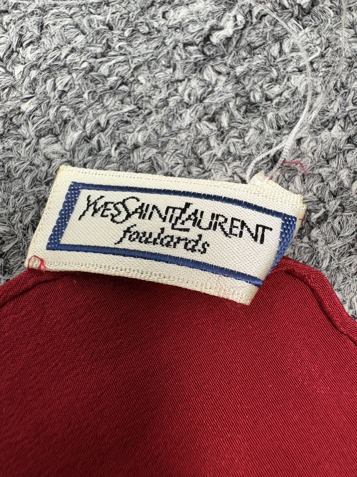 Vintage Vintage 90s Yves Saint Laurent Silk Scarf Size ONE SIZE - 3 Thumbnail