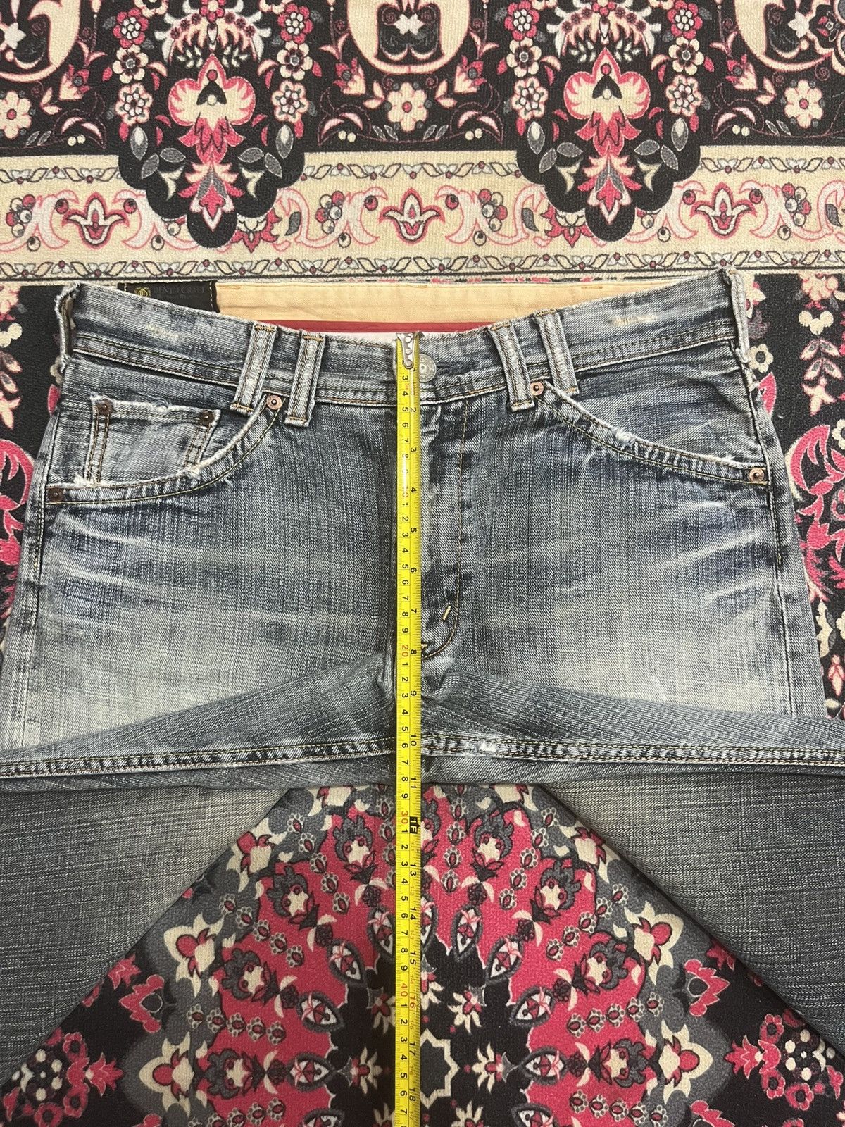 Japanese Brand Vintage Japanese Denim Craft Blowout Distressed Loose Jeans Size US 33 - 13 Thumbnail