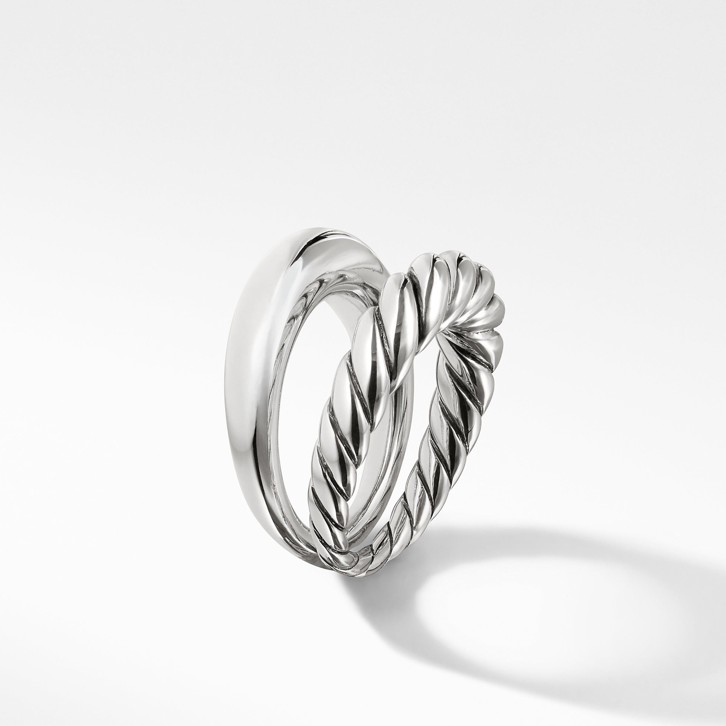 David Yurman o1w1db10325 Pure Form Stack Rings in Sterling Silver Size ONE SIZE - 5 Thumbnail