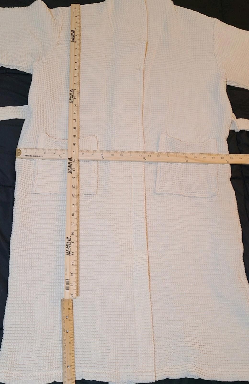 Designer Under The Canopy Organic Cotton Waffle Robe One Size Spa Size ONE SIZE - 4 Thumbnail