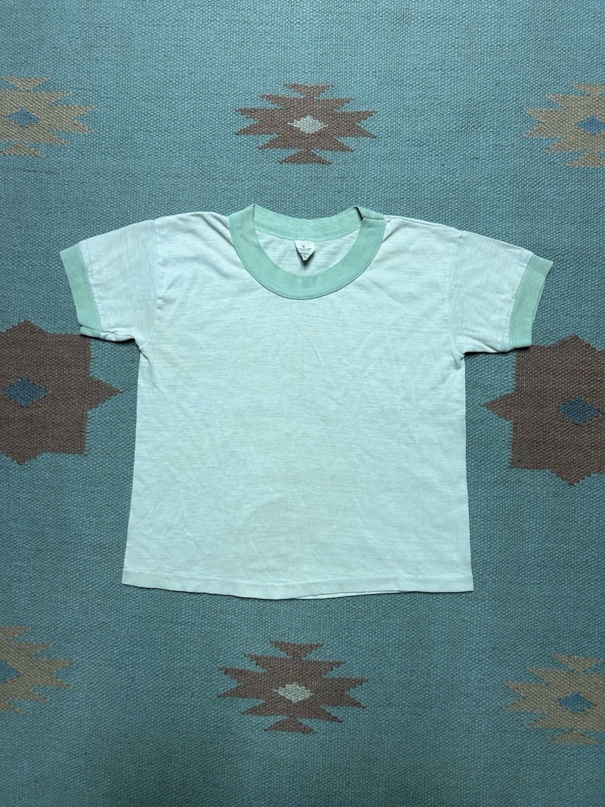 Vintage 60s ringer t shirt sears soft 2 tone boys 6 women’s baby tee Size XXS / US 00 / IT 34 - 1 Thumbnail