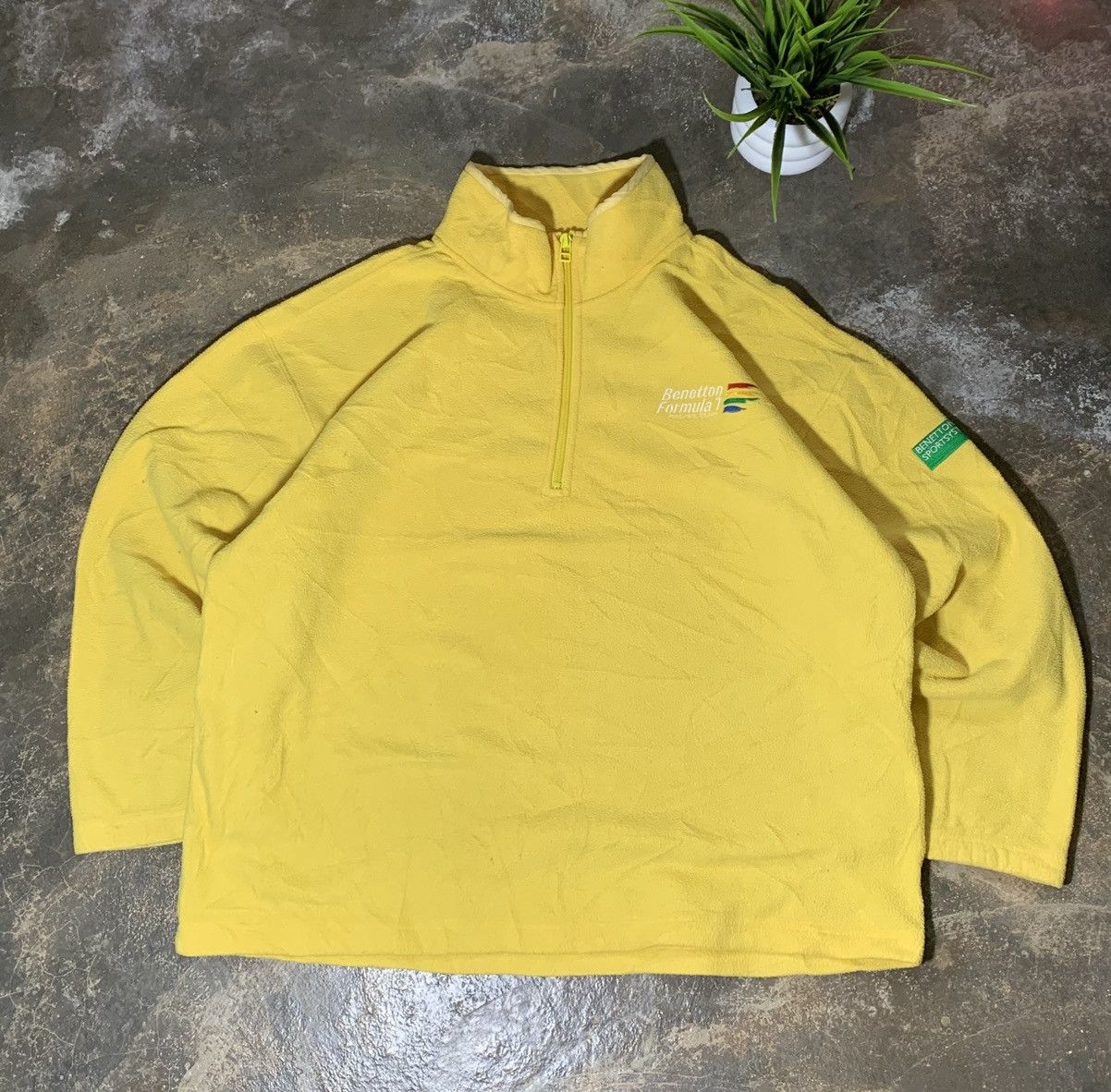 Benetton Bennetton Formula 1 Half Zip Size US L / EU 52-54 / 3 - 1 Thumbnail