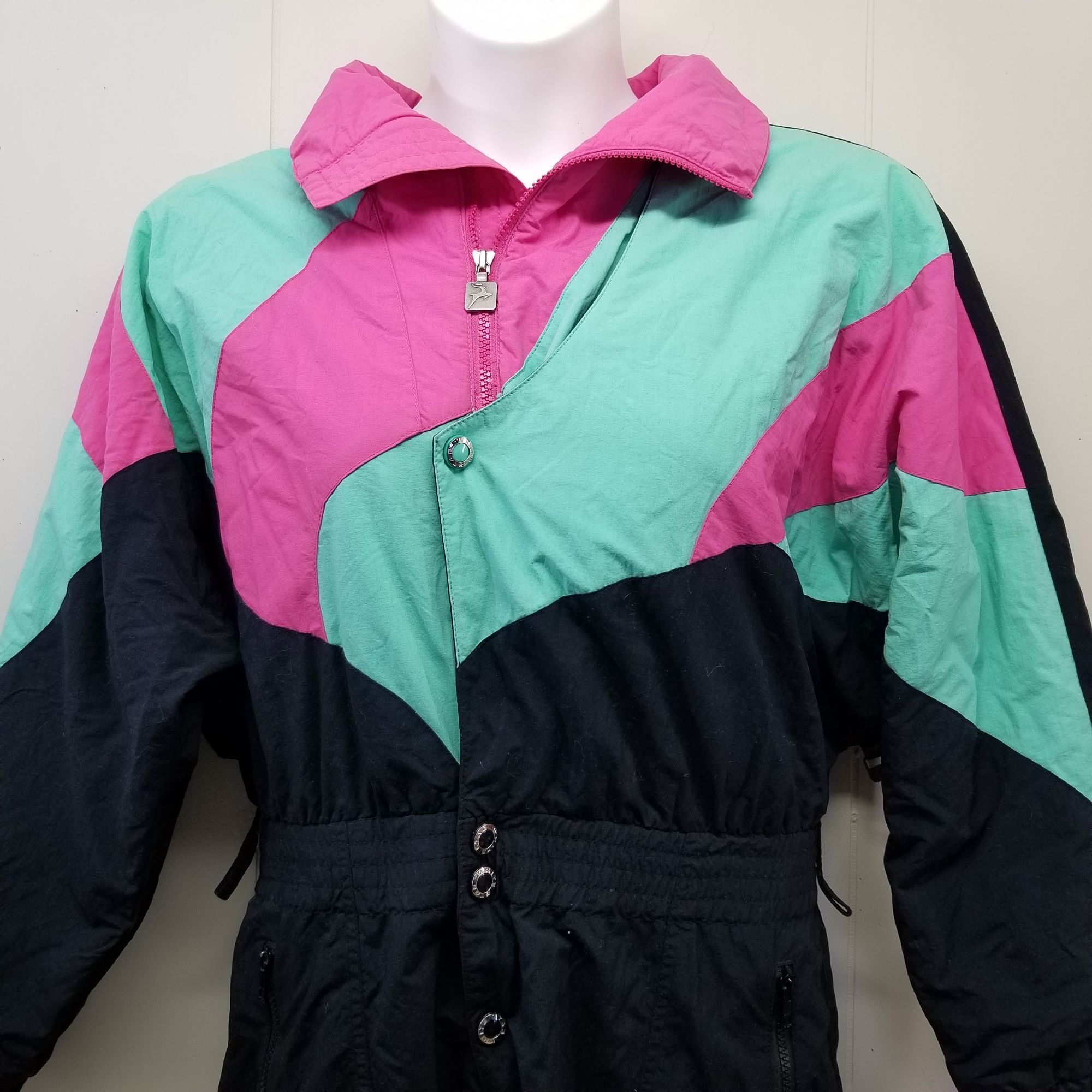 Other White Stag 14 Snowmobile Full Body Snowsuit Black Teal Pink Size XL / US 12-14 / IT 48-50 - 9 Thumbnail