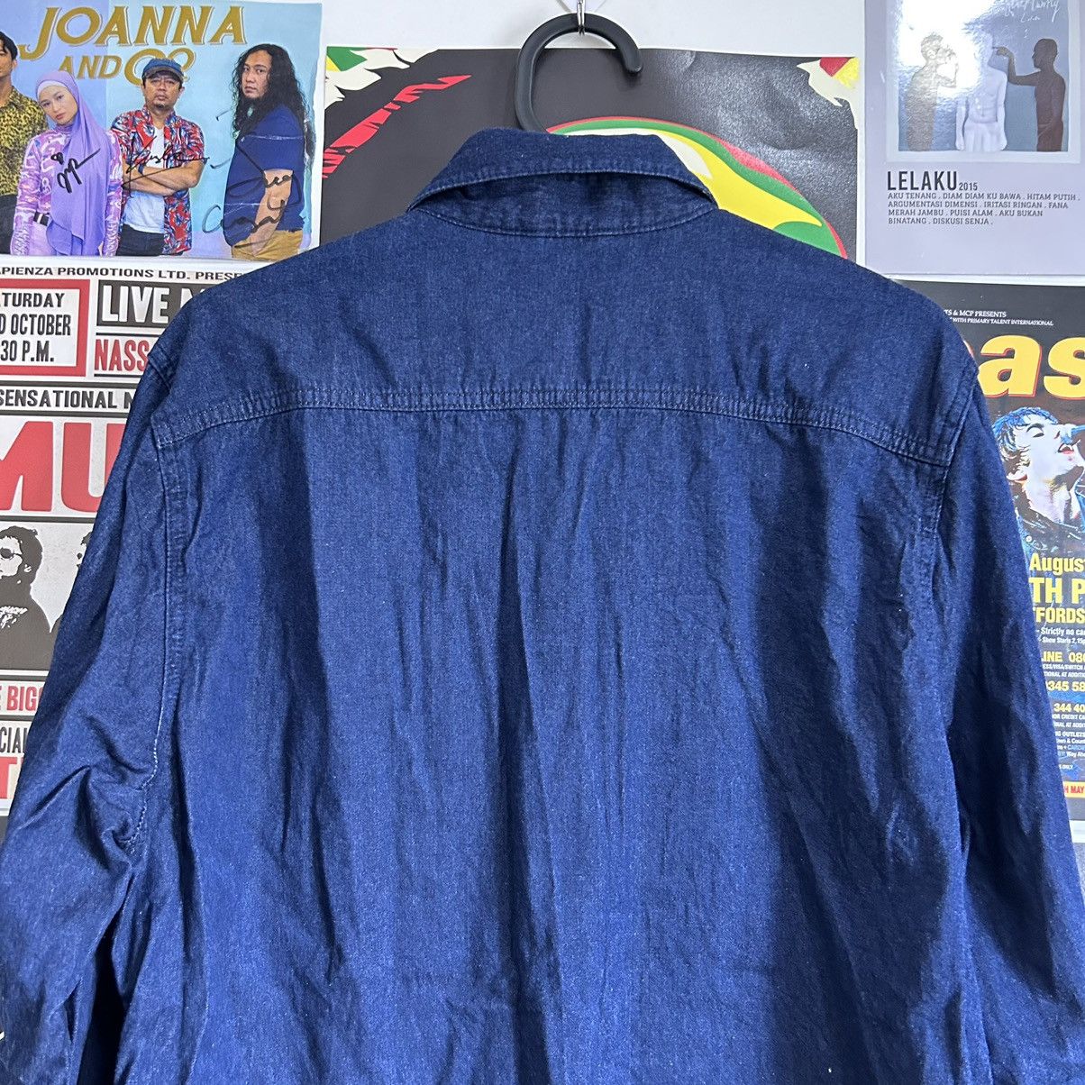 Vintage Vintage Spao Denim Button Down Distressed Shirt Size US L / EU 52-54 / 3 - 9 Thumbnail