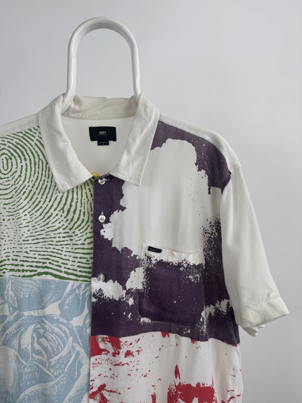 Obey Obey Hitter Woven Short Sleeve Printed Shirt Size US L / EU 52-54 / 3 - 2 Thumbnail