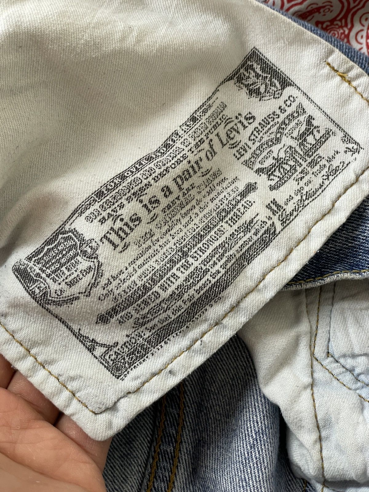 Levi's Levi's 501 custom patchwork denim jeans Size US 32 / EU 48 - 24 Thumbnail