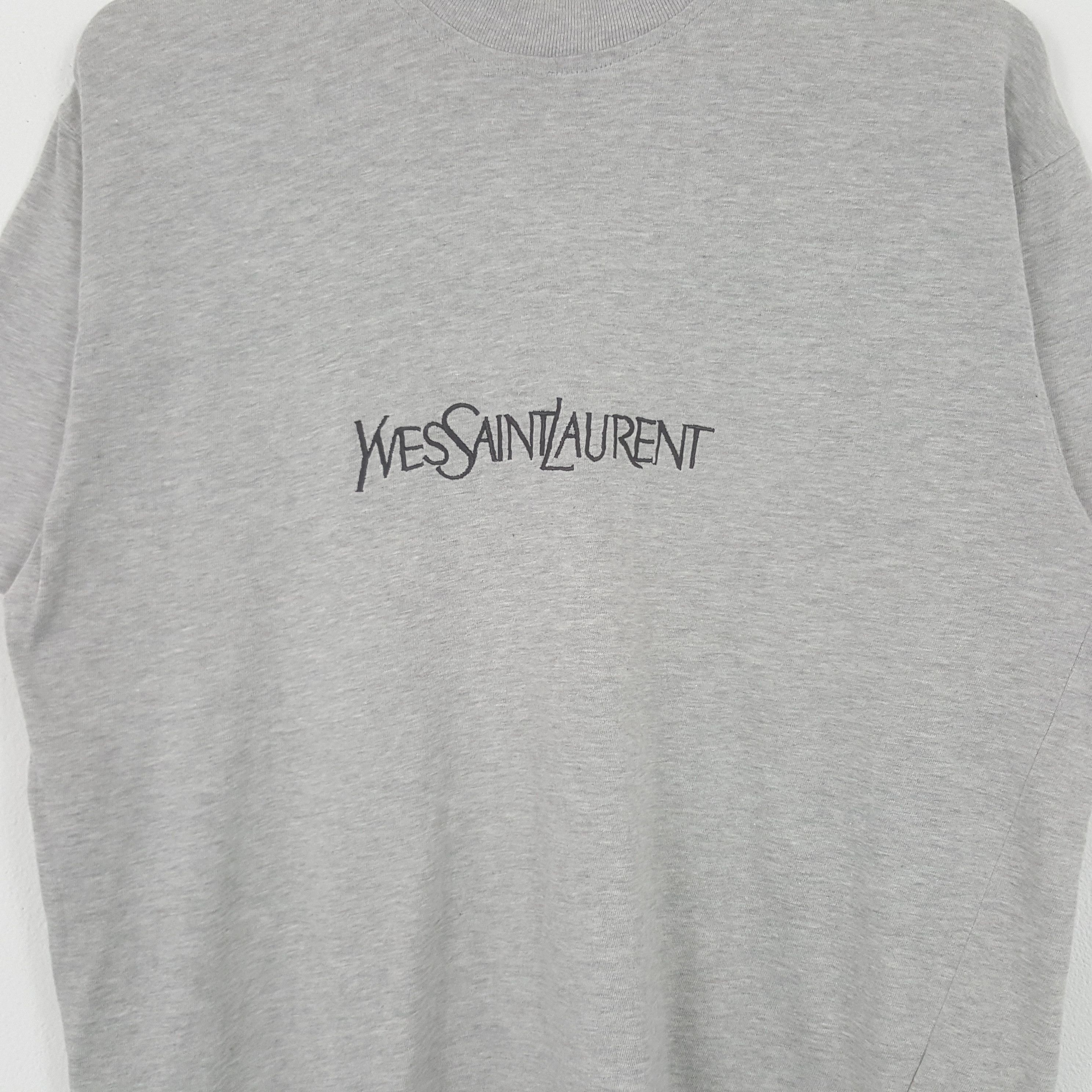 Vintage Yves Saint Laurent Italian Brand Spellout Tshirt