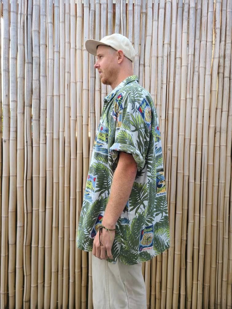 Designer Vintage Mens Party Button 90s relaxed button down floral Size US XXL / EU 58 / 5 - 3 Thumbnail